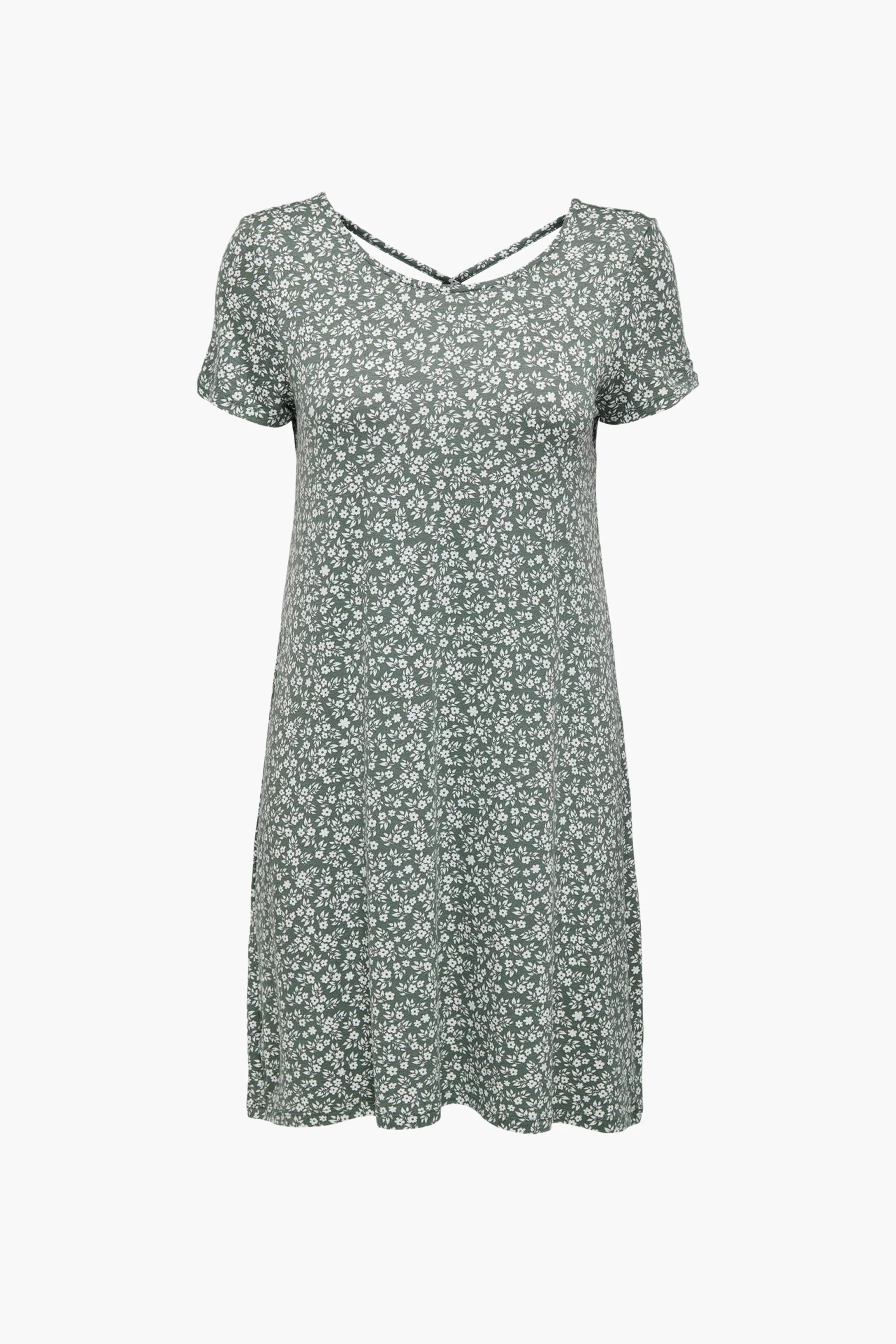 Kleedje met korte mouwen - groen - Image 7