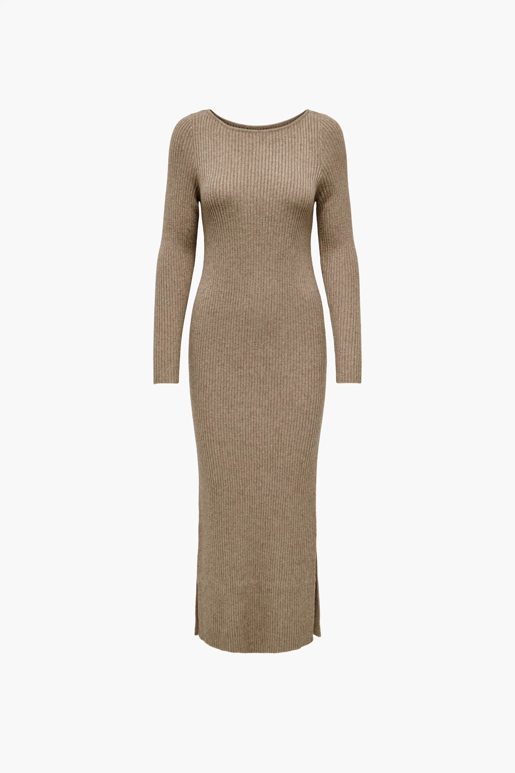 Kleedje met lange mouwen - beige - Image 6
