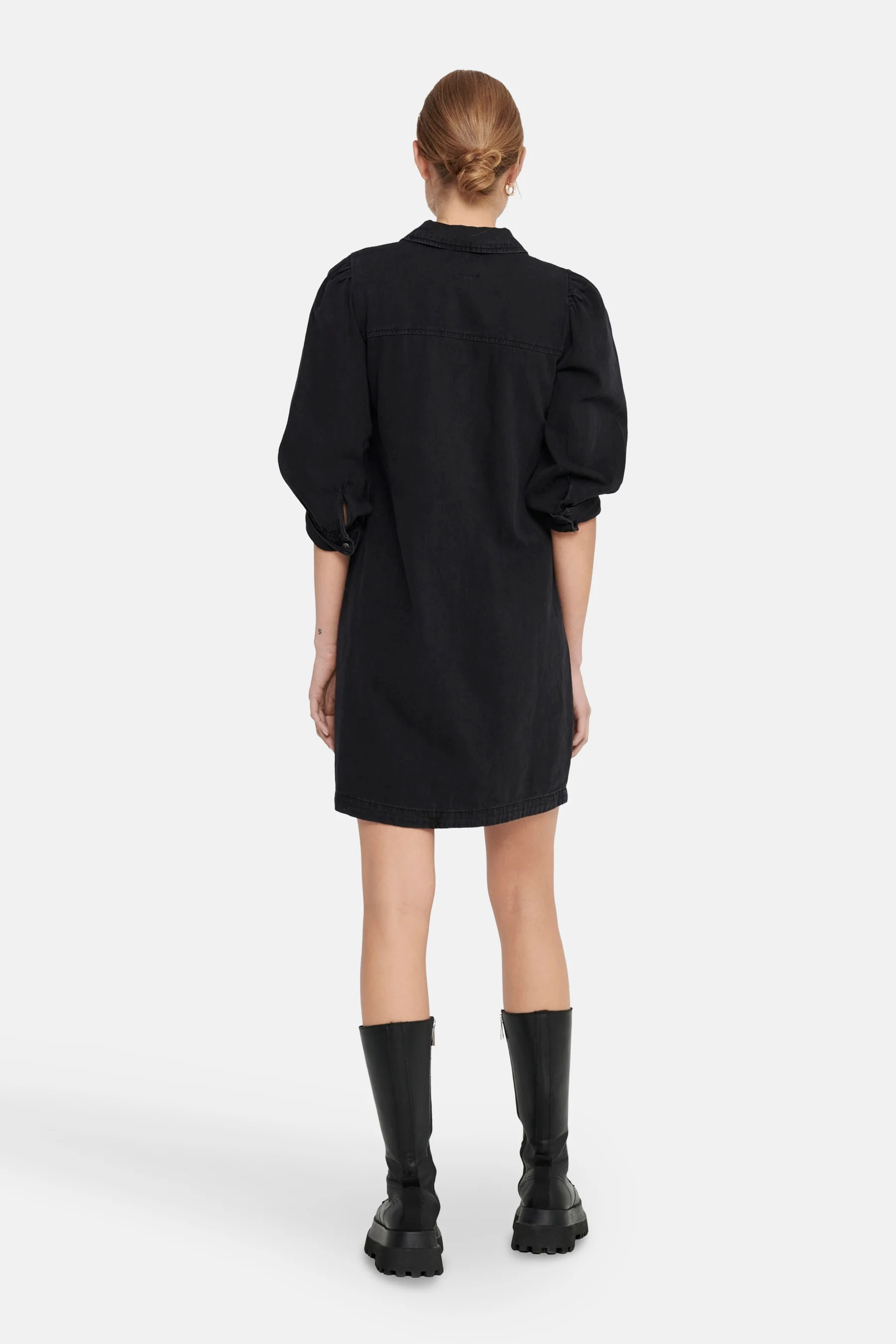 Kort kleedje - denim - Image 3