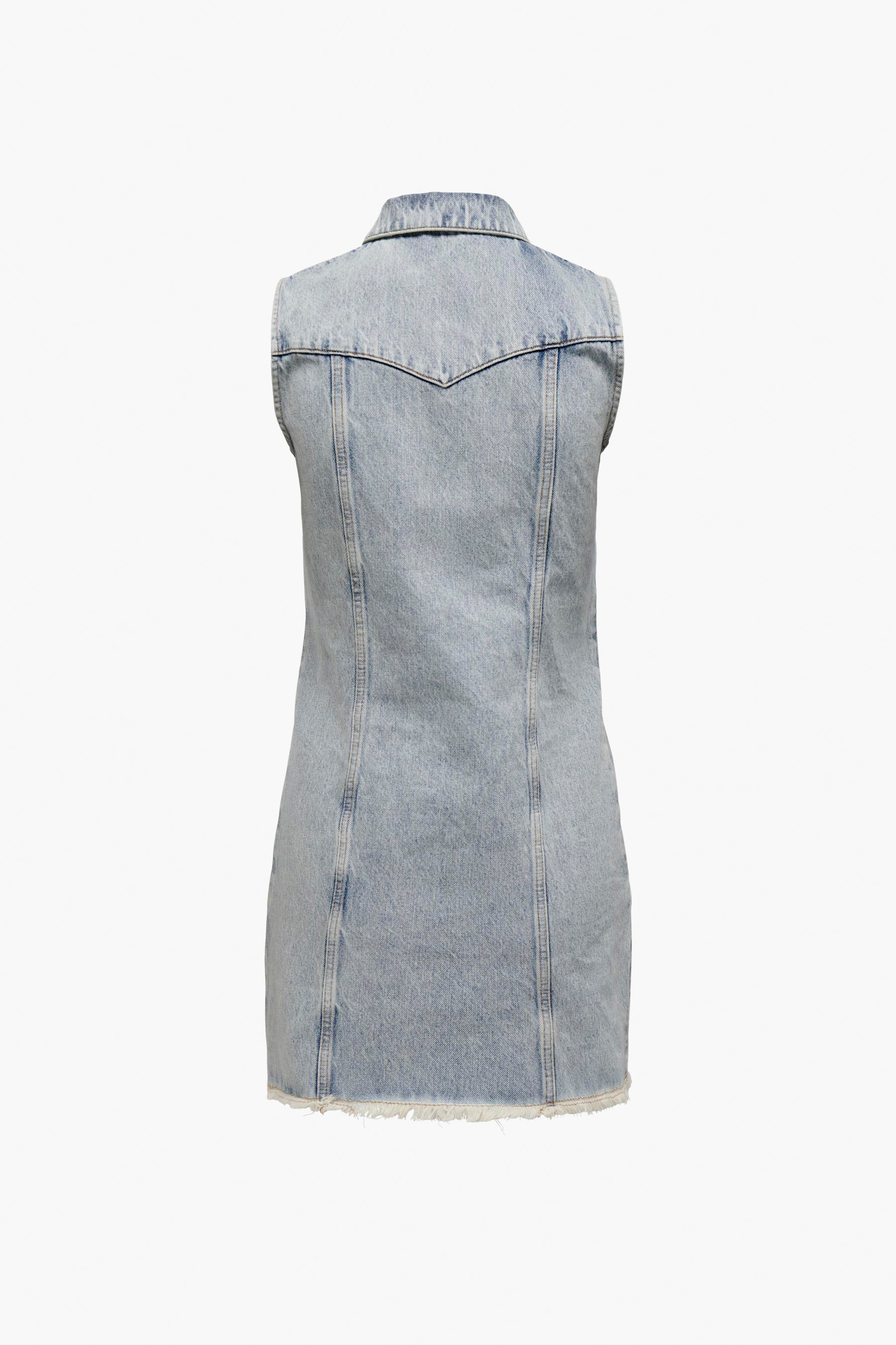Kort kleedje - light blue denim - Image 7