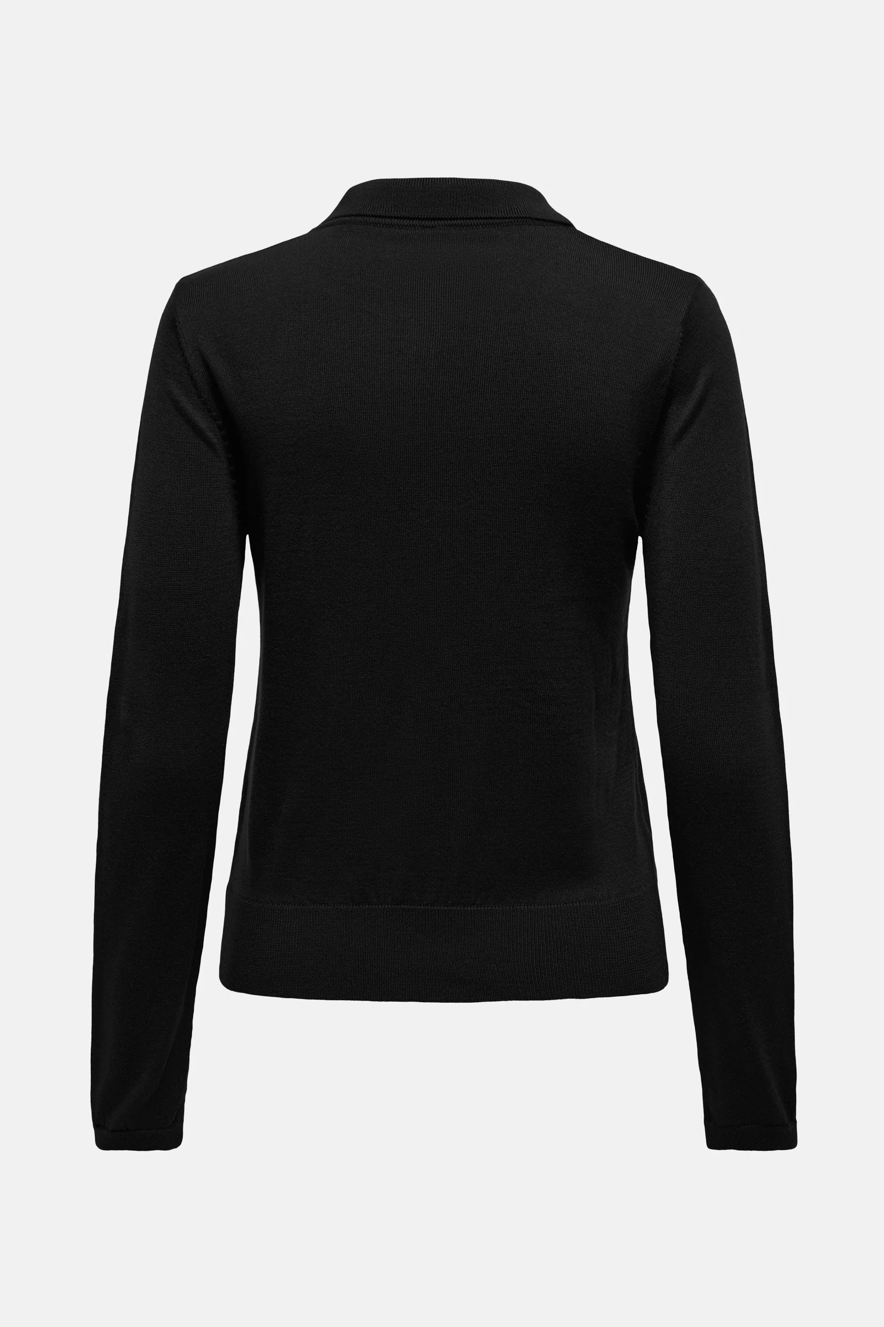 Polo met lange mouwen - zwart - Image 7