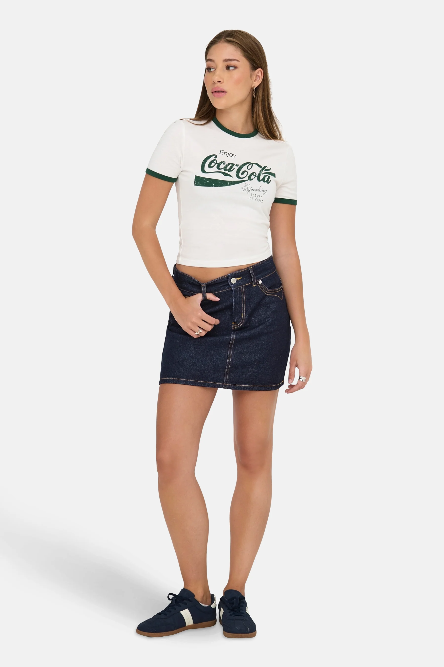 Korte rok - dark blue denim - Image 2