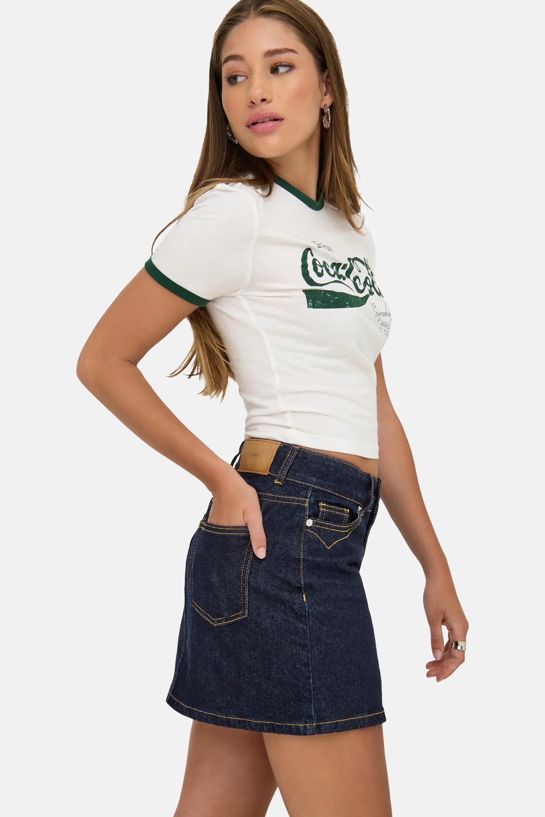 Korte rok - dark blue denim - Image 4