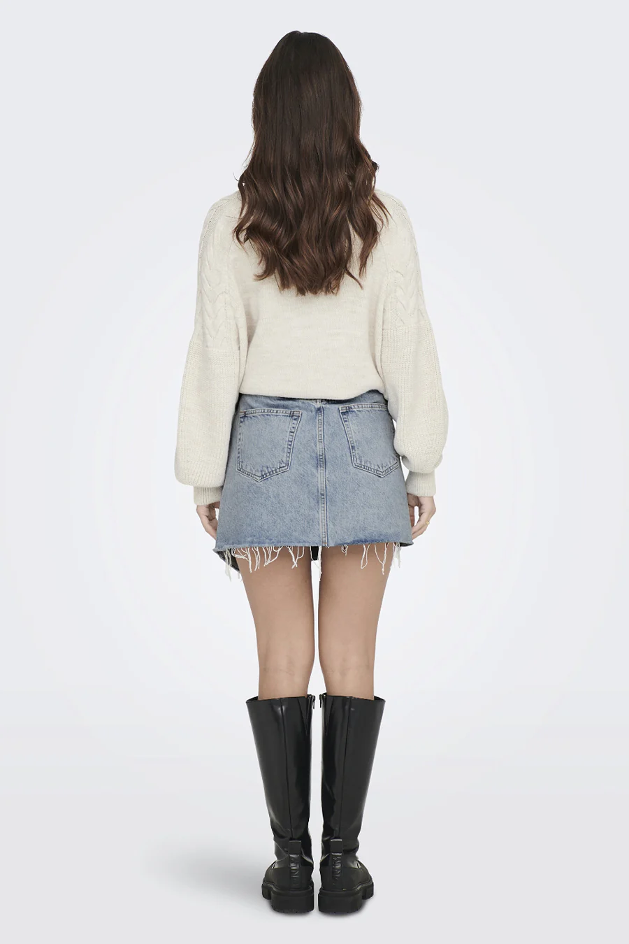 Korte rok - light blue denim - Image 3
