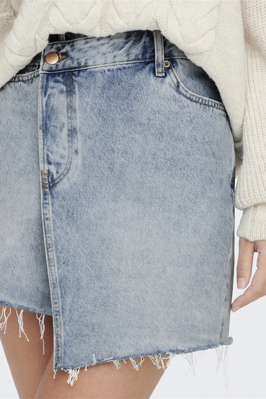 Korte rok - light blue denim - Image 5