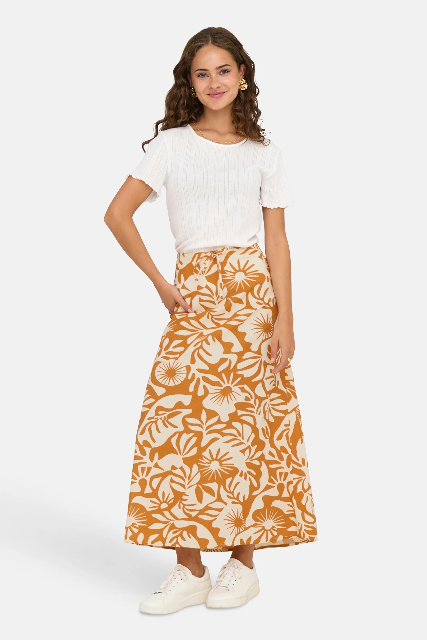 Lange rok - oranje - Image 2