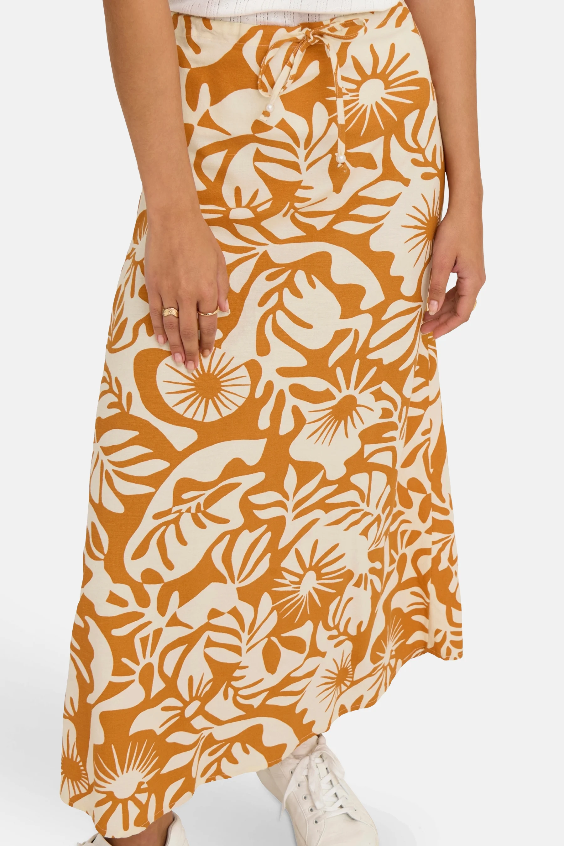 Lange rok - oranje - Image 4
