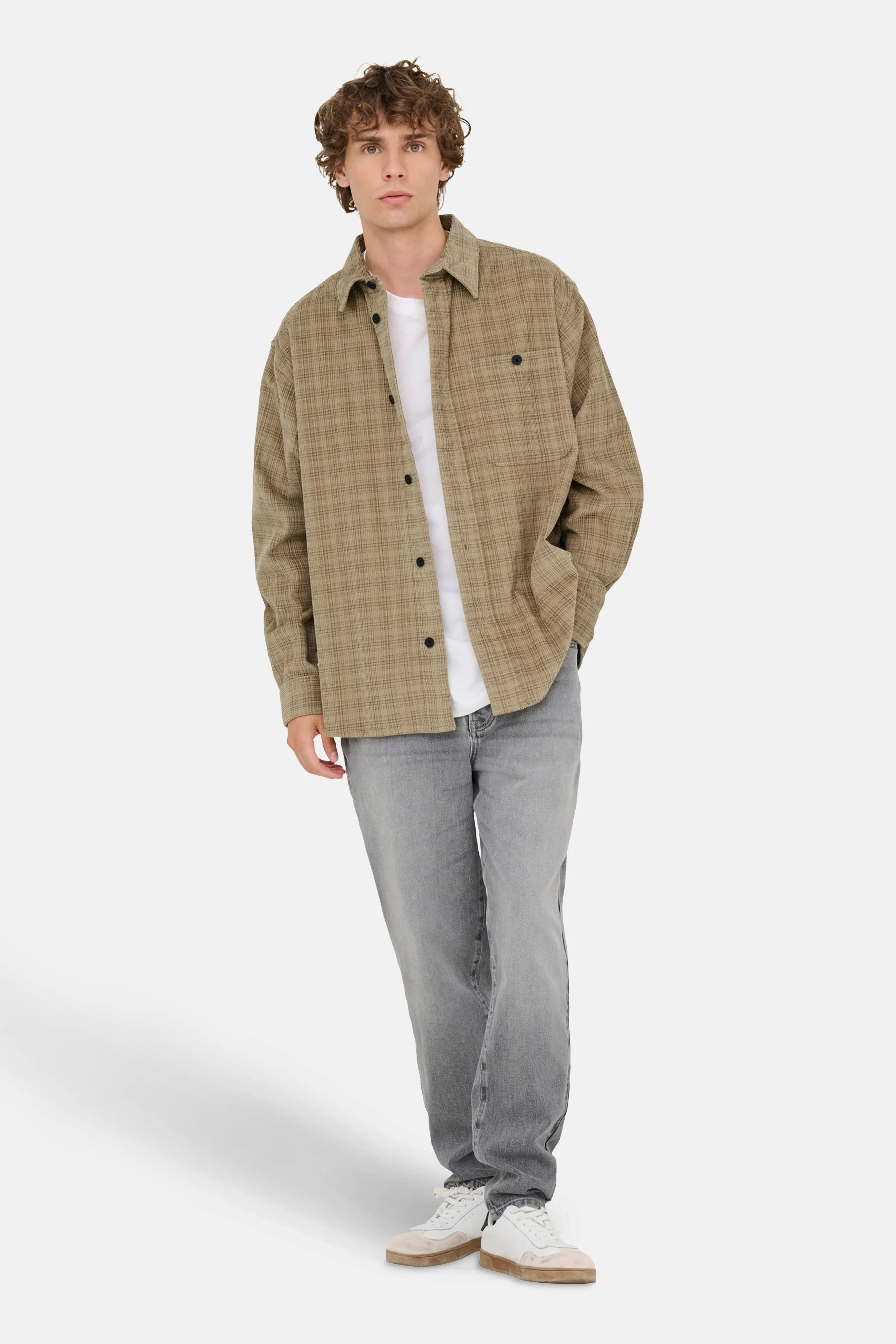 Hemd met lange mouwen - beige - Image 2