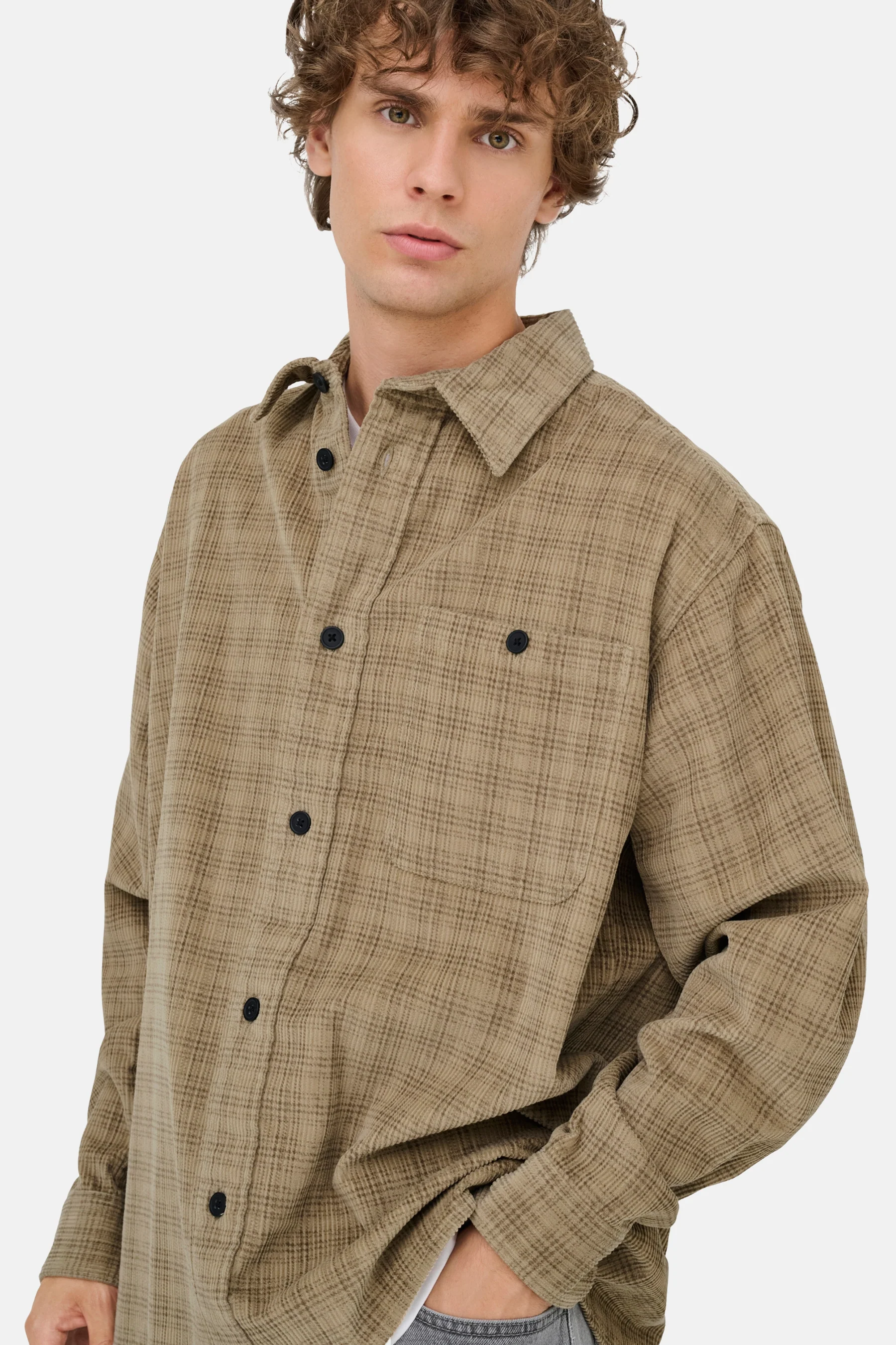 Hemd met lange mouwen - beige - Image 5