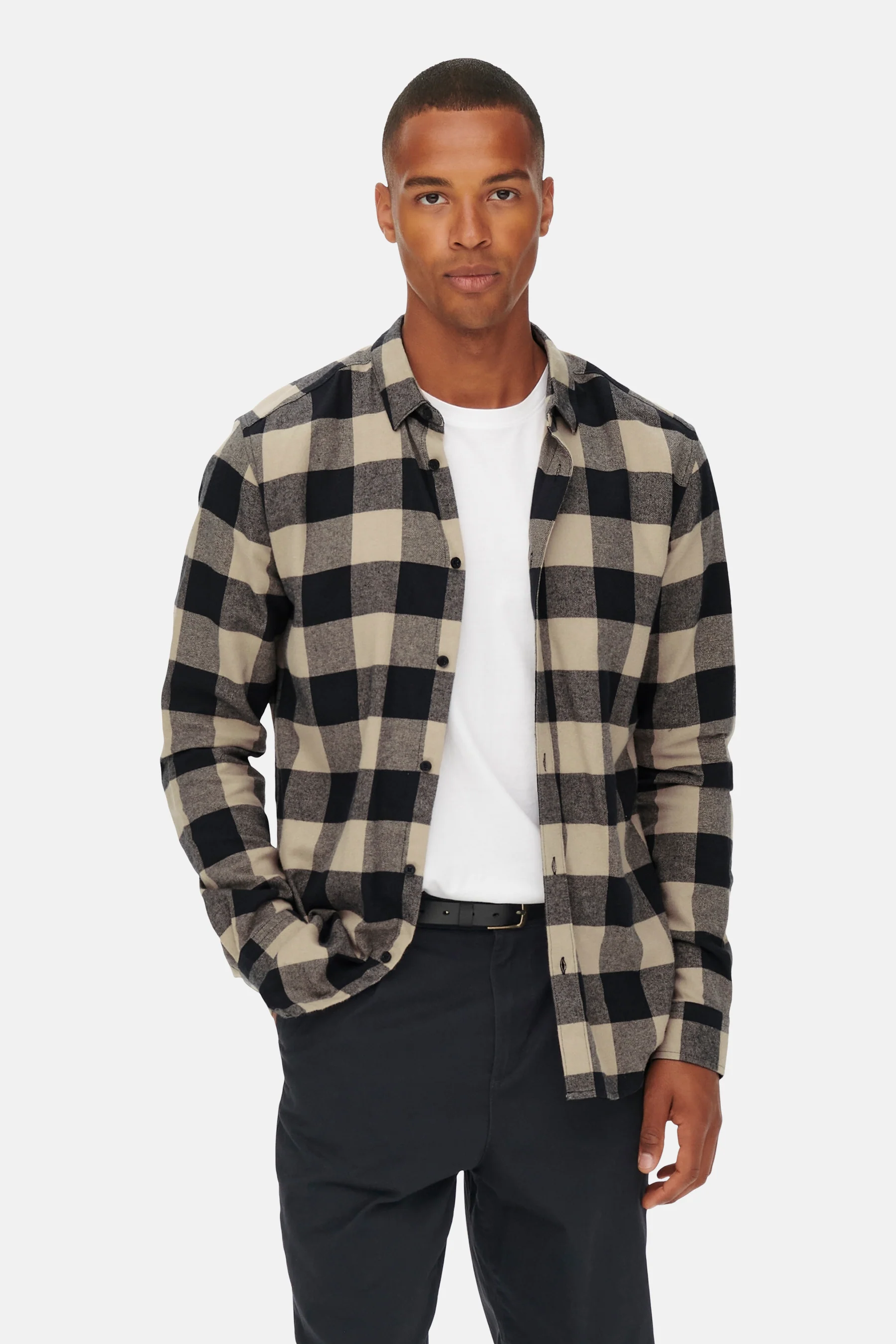Hemd met lange mouwen - blauw