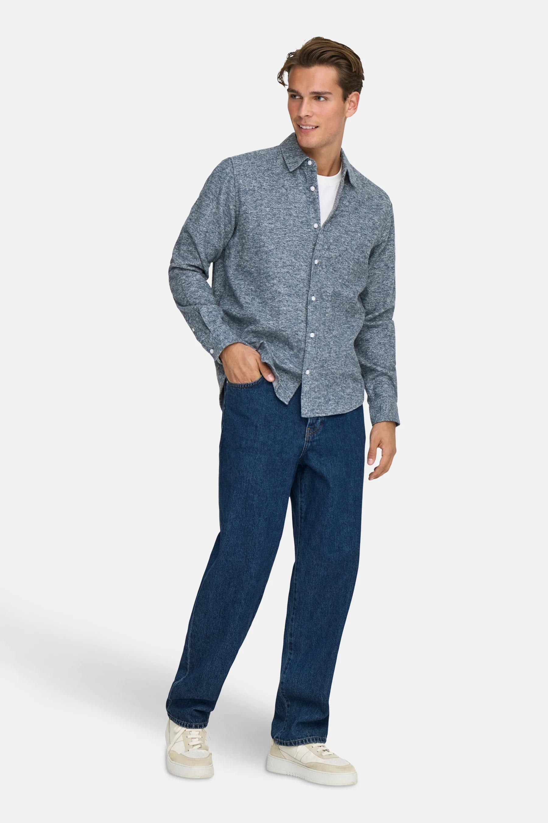 Hemd met lange mouwen - blauw - Image 2