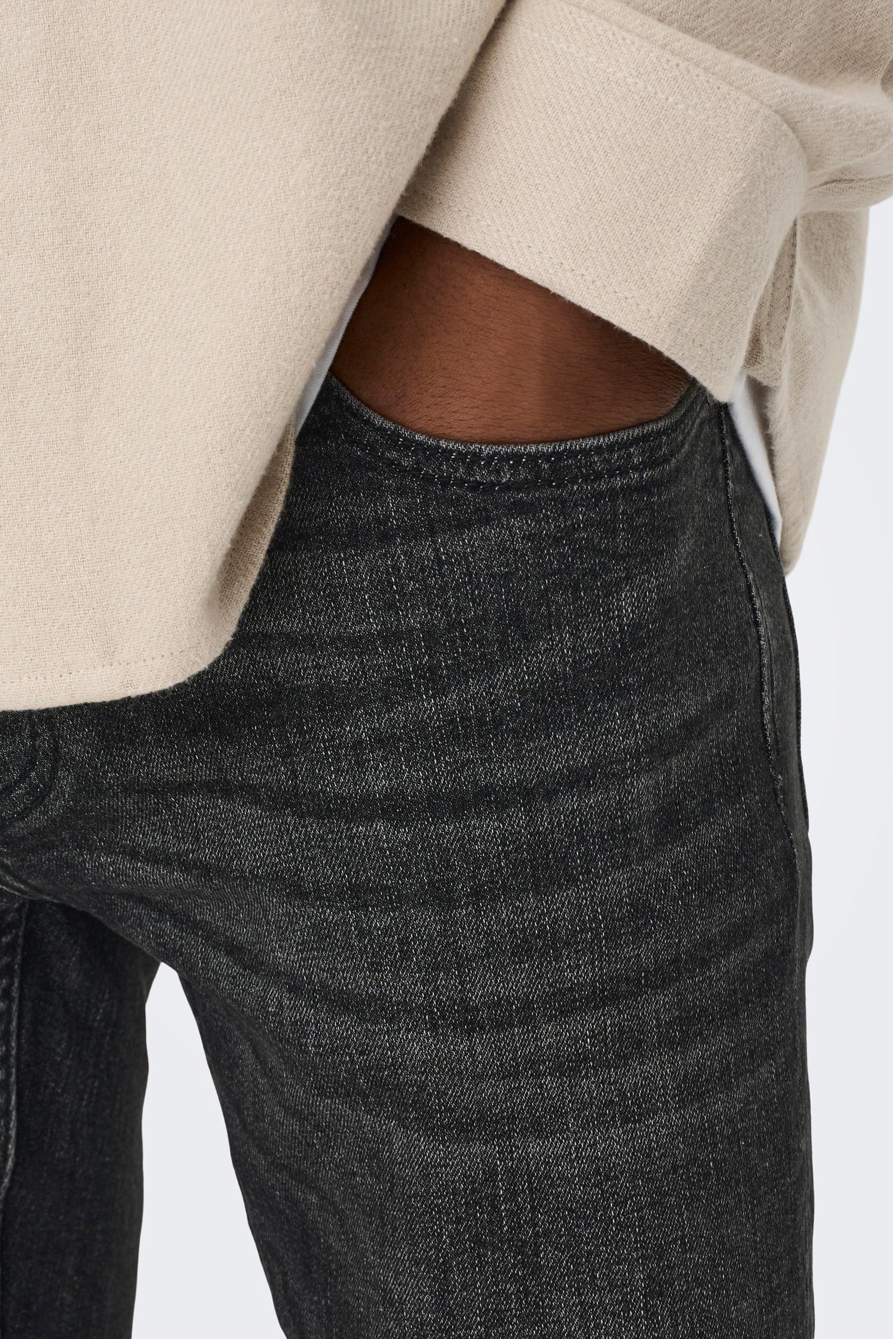 Slim jeans - dark grey denim - Image 4