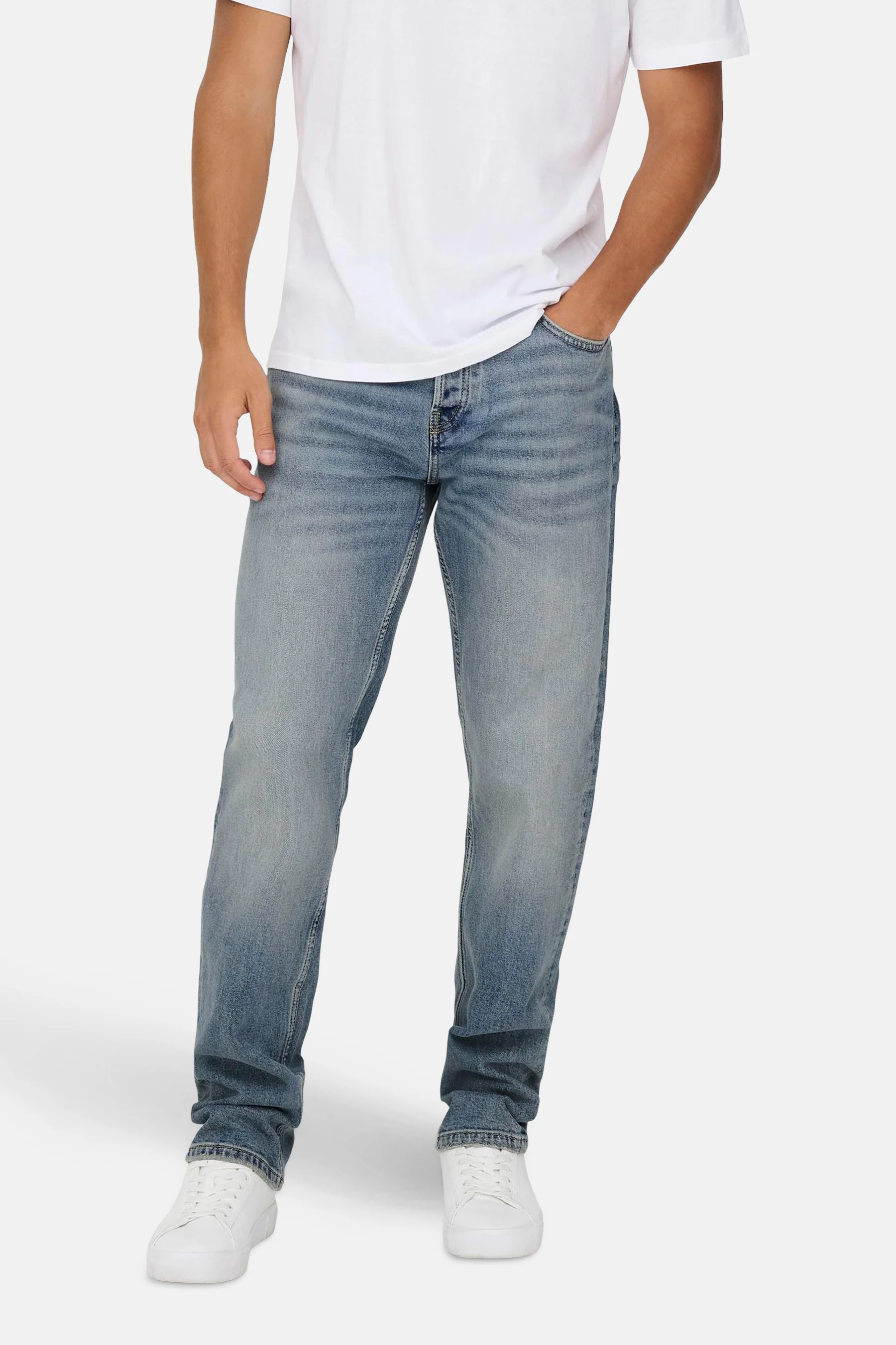 Jeans straight mid blue denim - ONLY & SONS® - Image 3