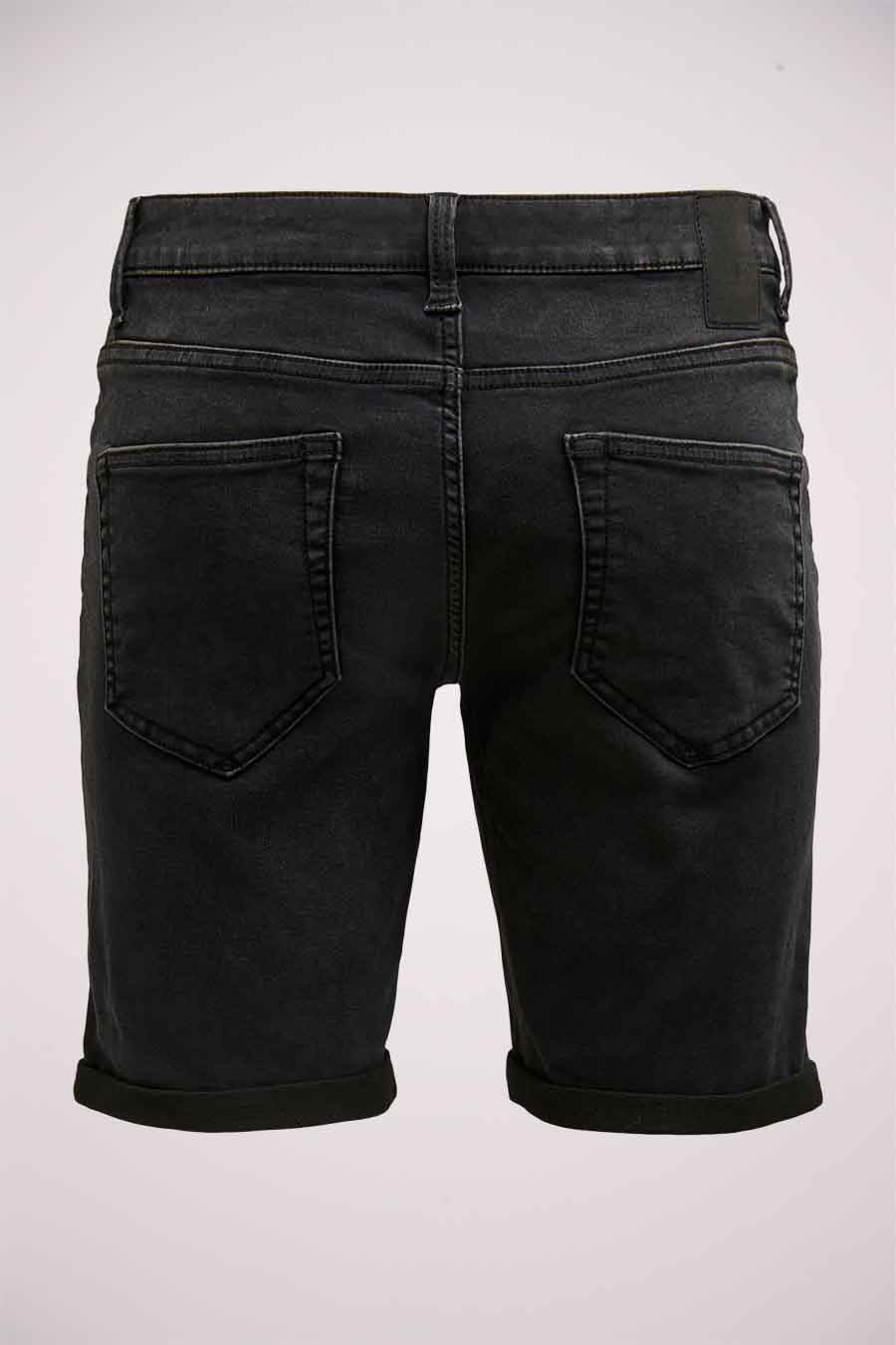Short - black denim - Image 6