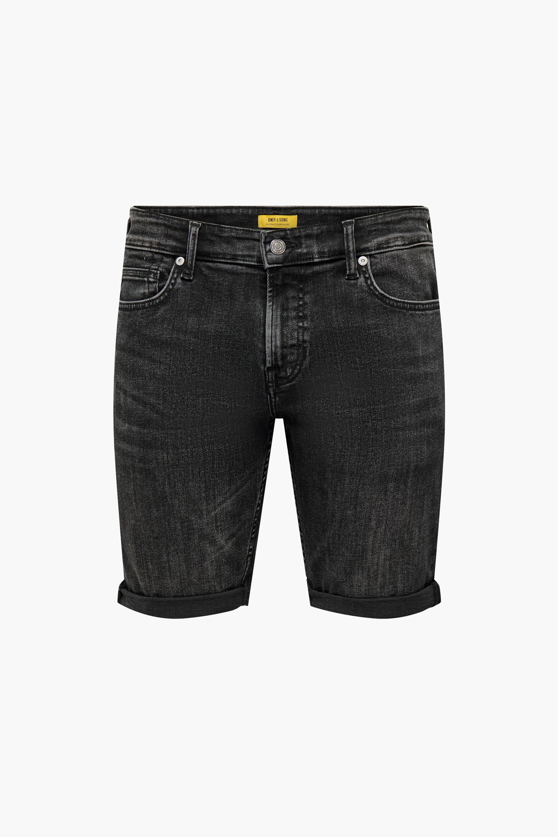 Short - black denim - Image 5