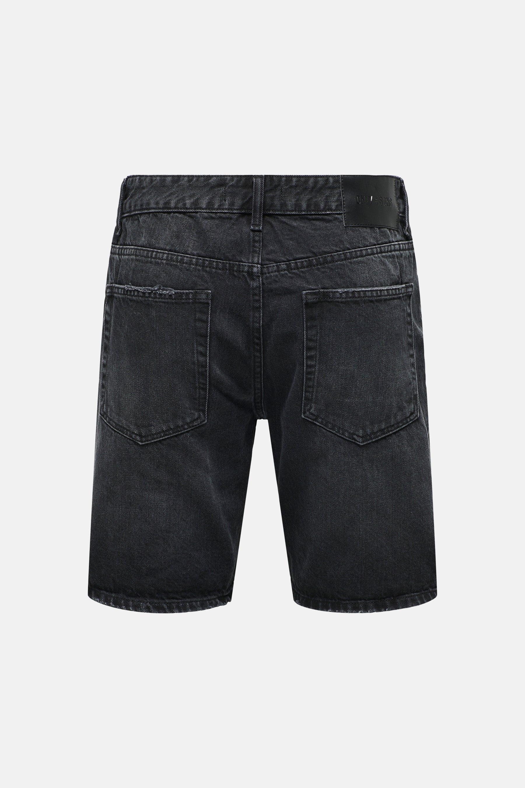 Short - black denim - Image 7