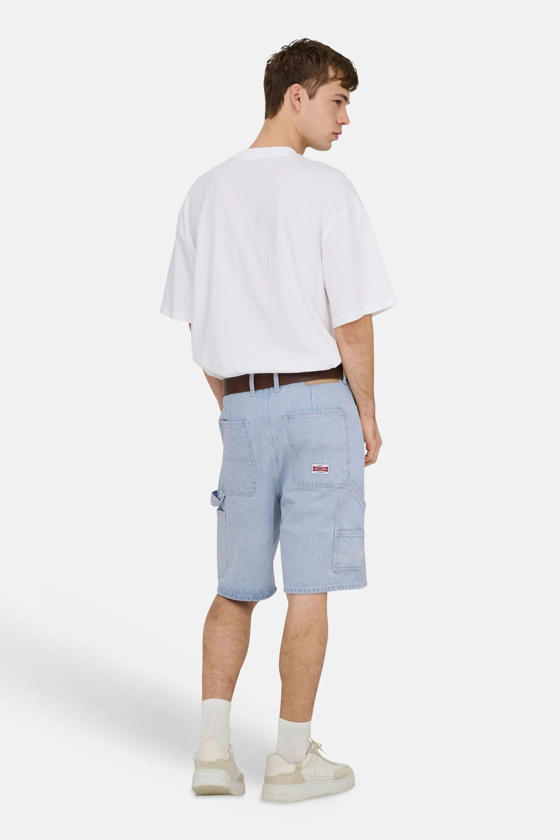 Short - light blue denim - Image 3