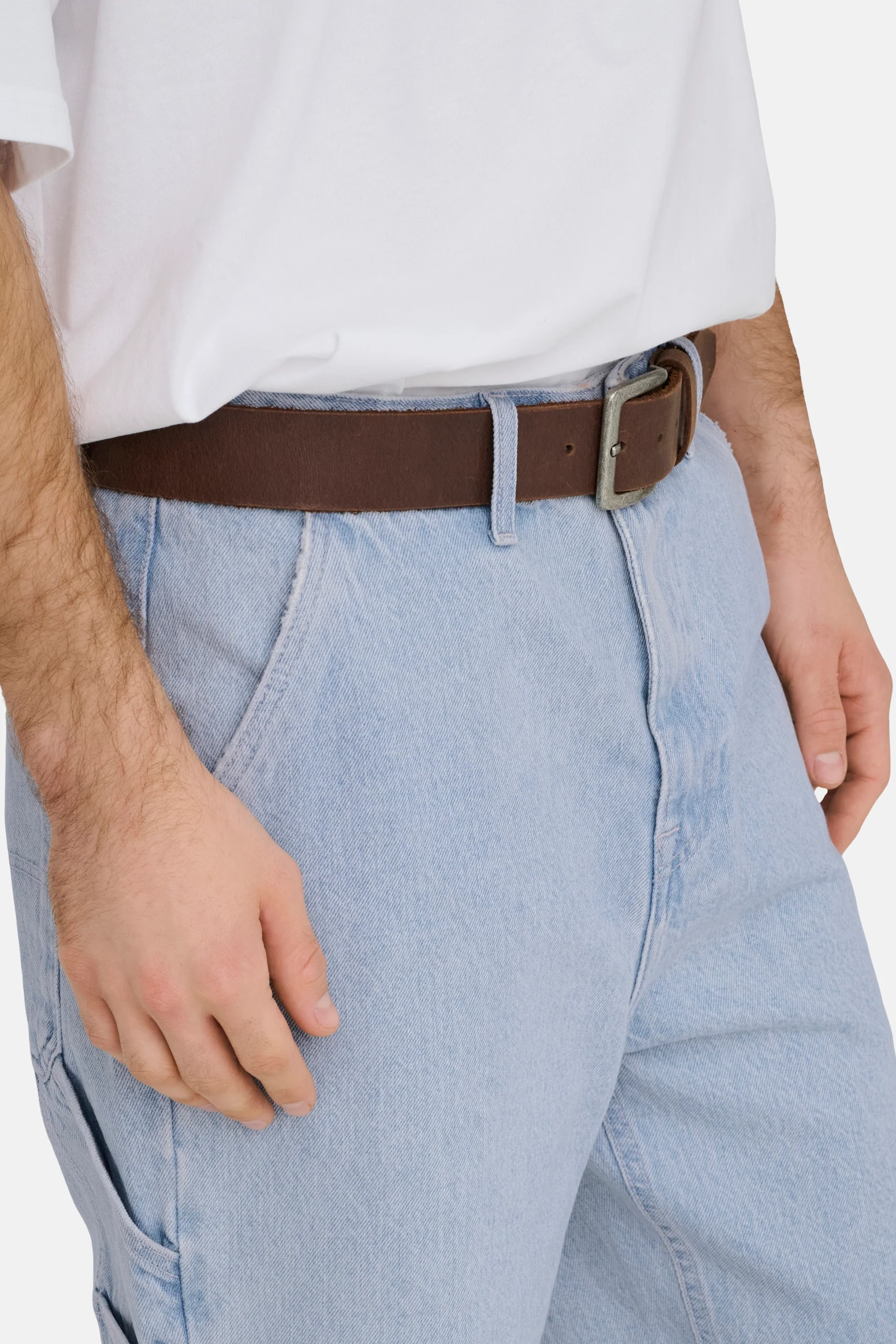 Short - light blue denim - Image 5