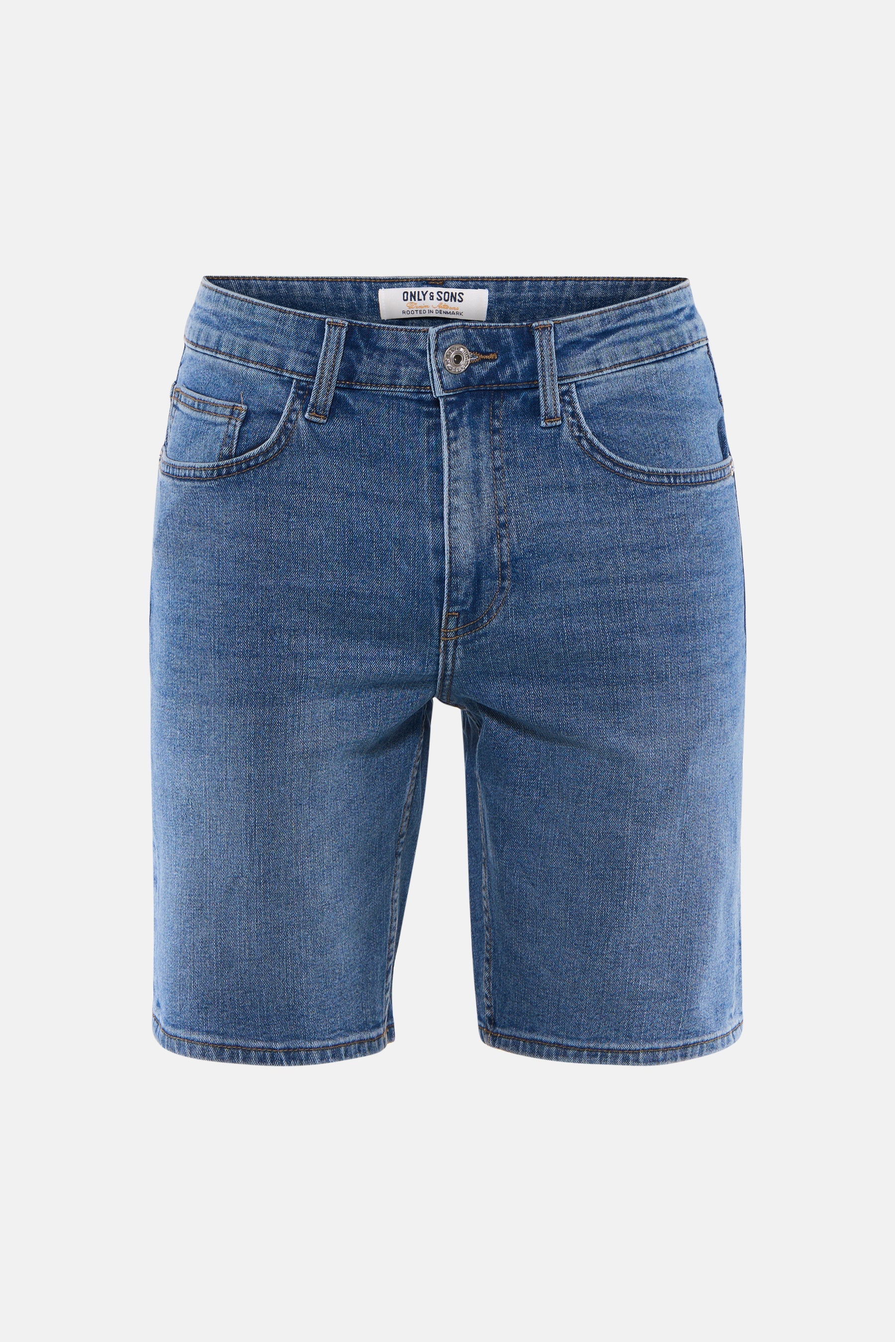 Short - mid blue denim - Image 4