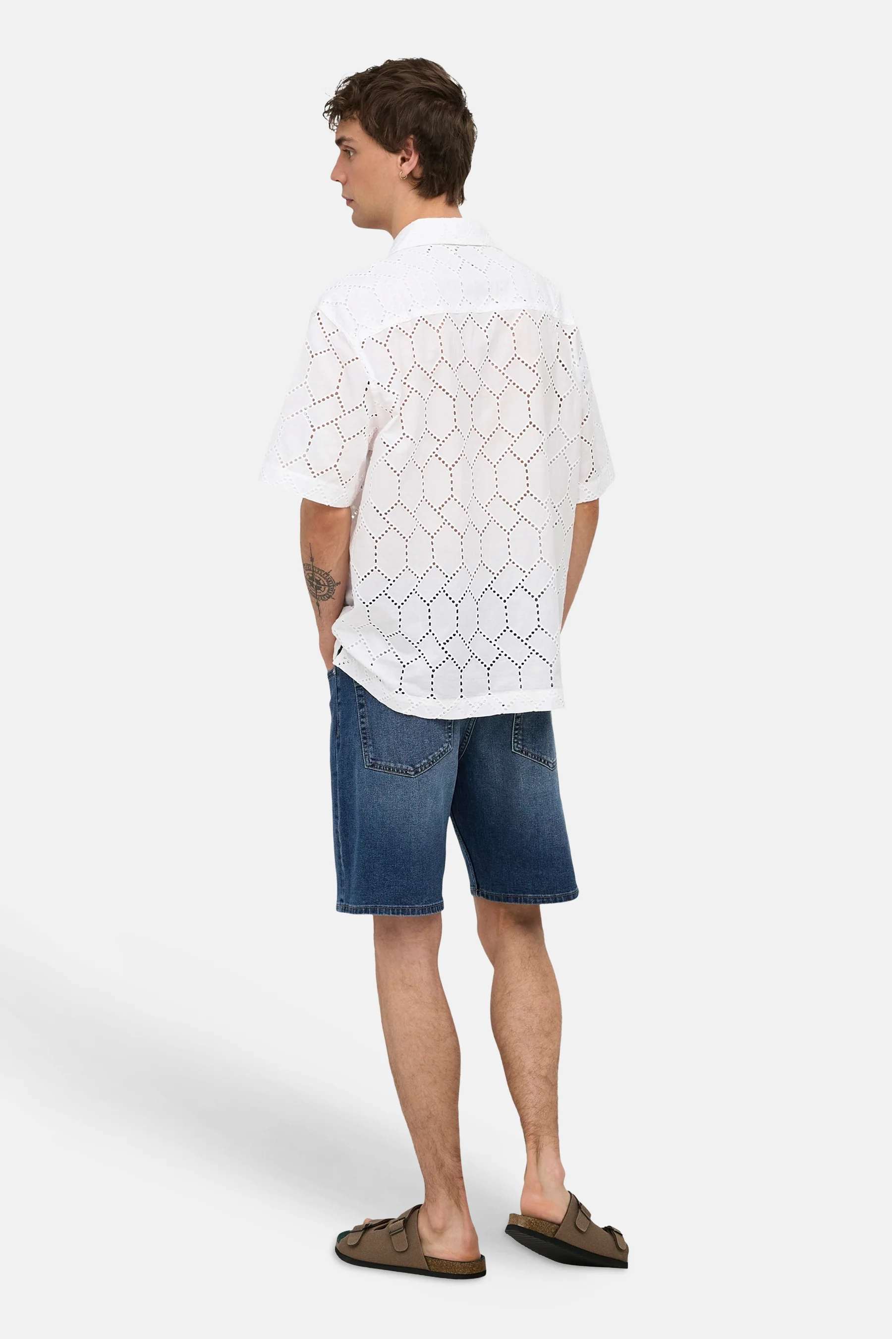 Short - mid blue denim - Image 6