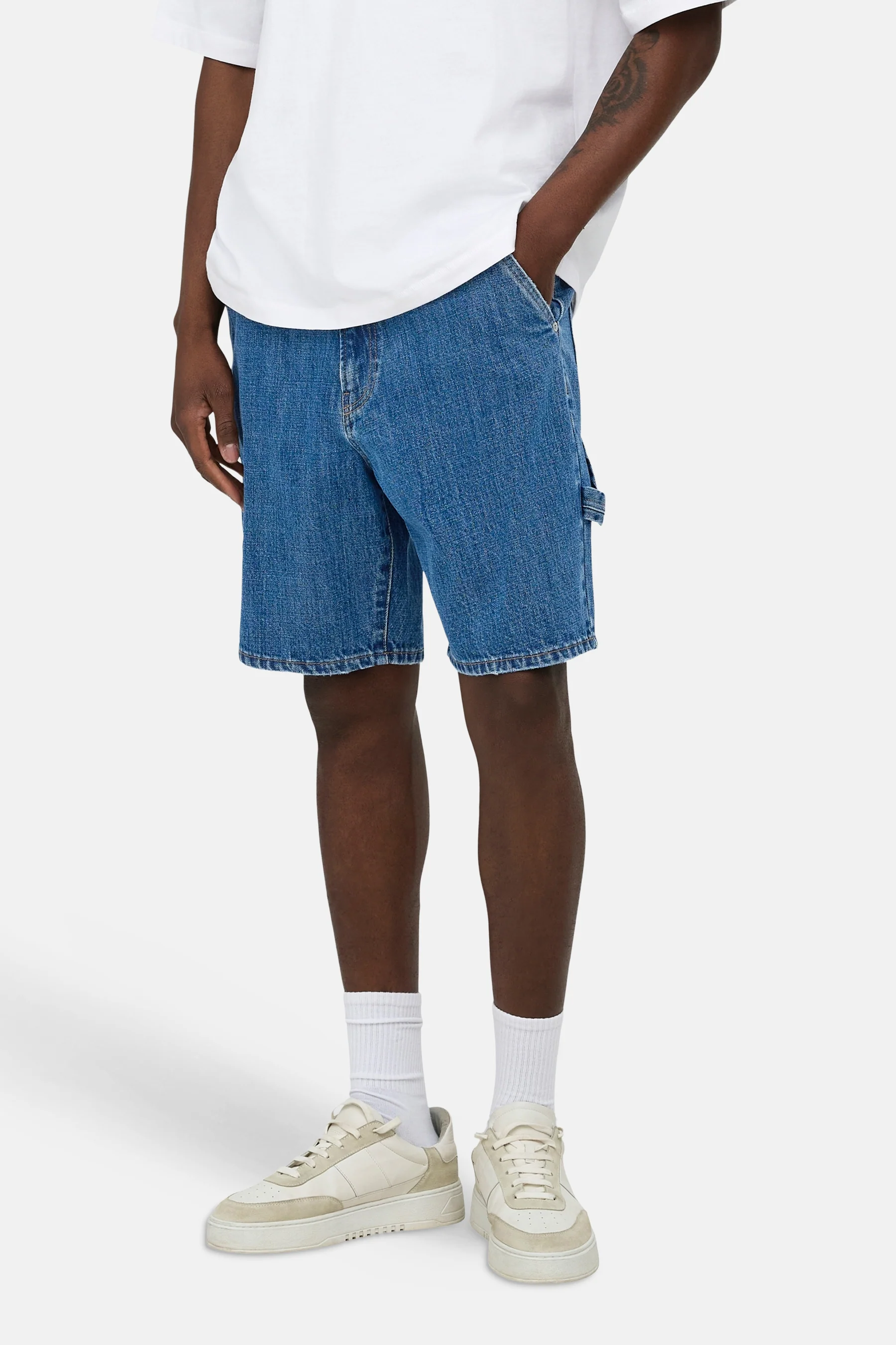 Short - mid blue denim