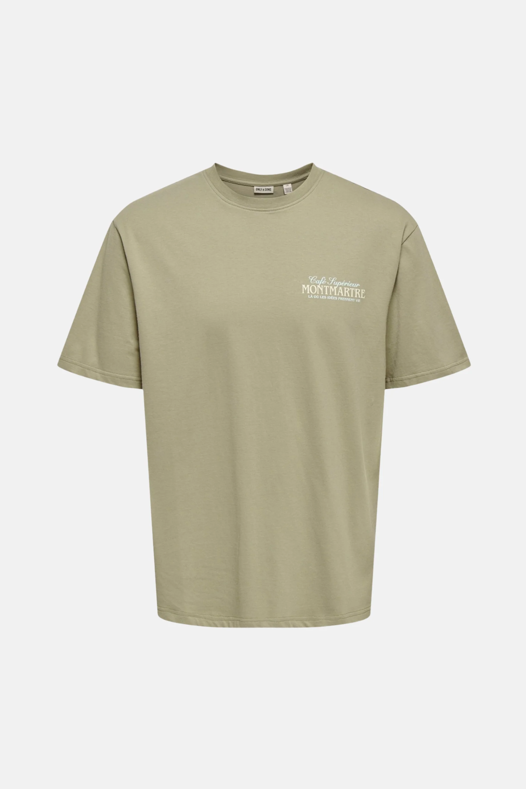 T-shirt met korte mouwen - Kaki