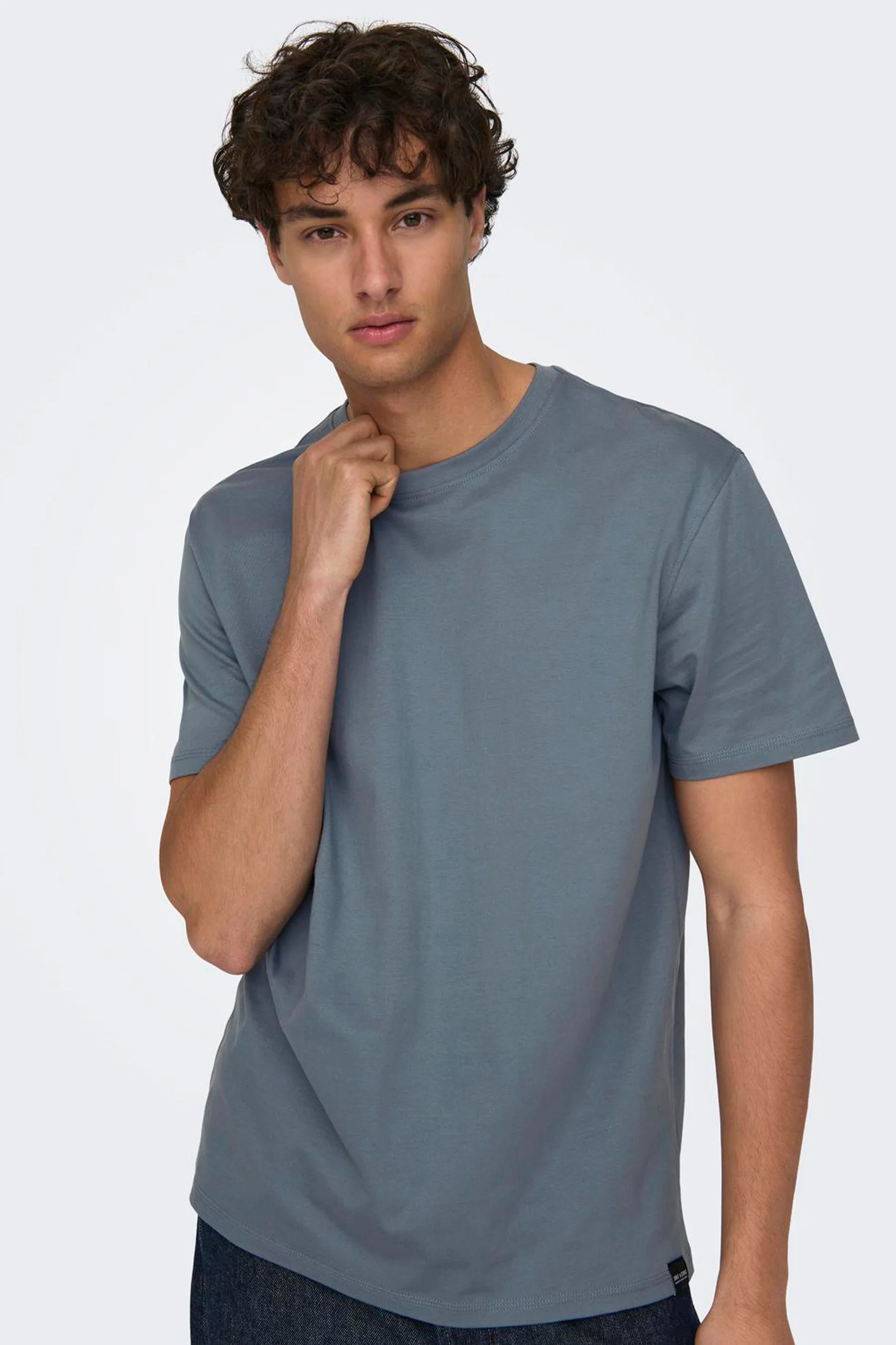 T-shirt met korte mouwen - blauw - Image 5