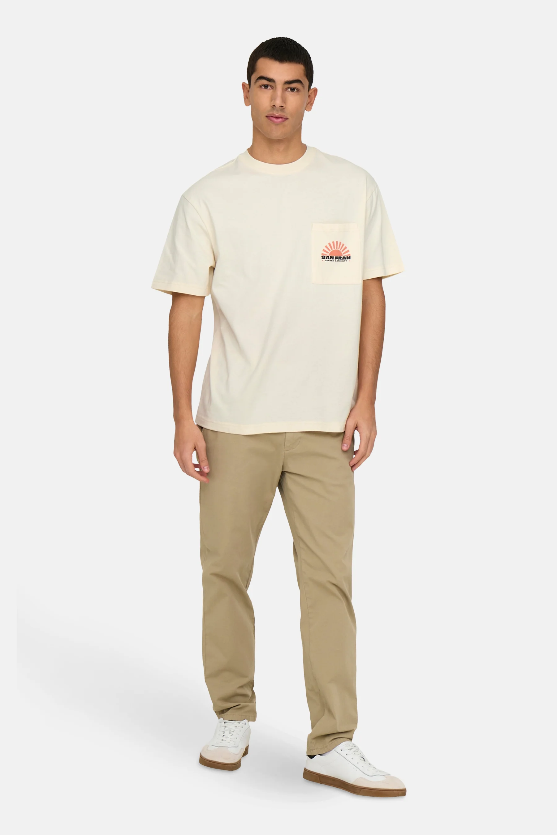 T-shirt met korte mouwen - ecru - Image 2