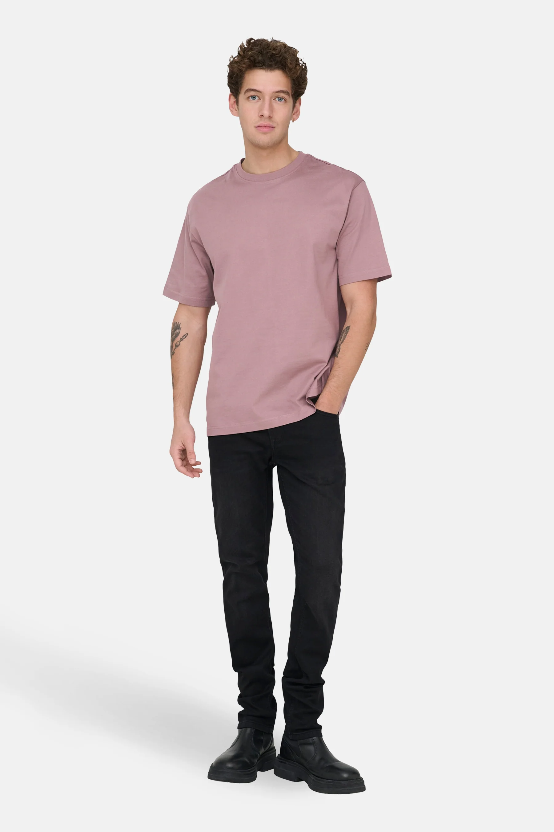 T-shirt (korte mouwen) roze - ONLY & SONS® - Image 2
