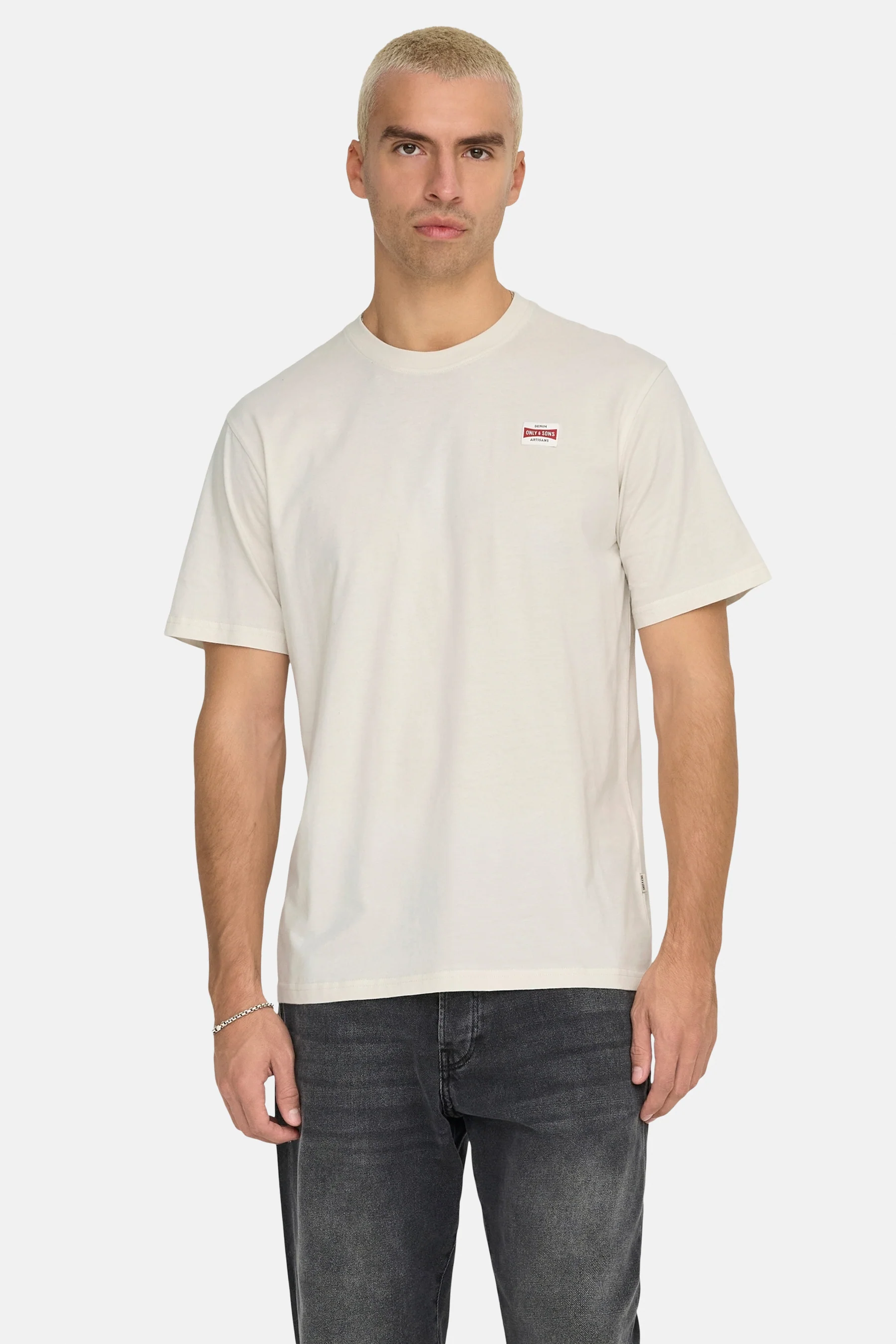 T-shirt met korte mouwen - Ecru