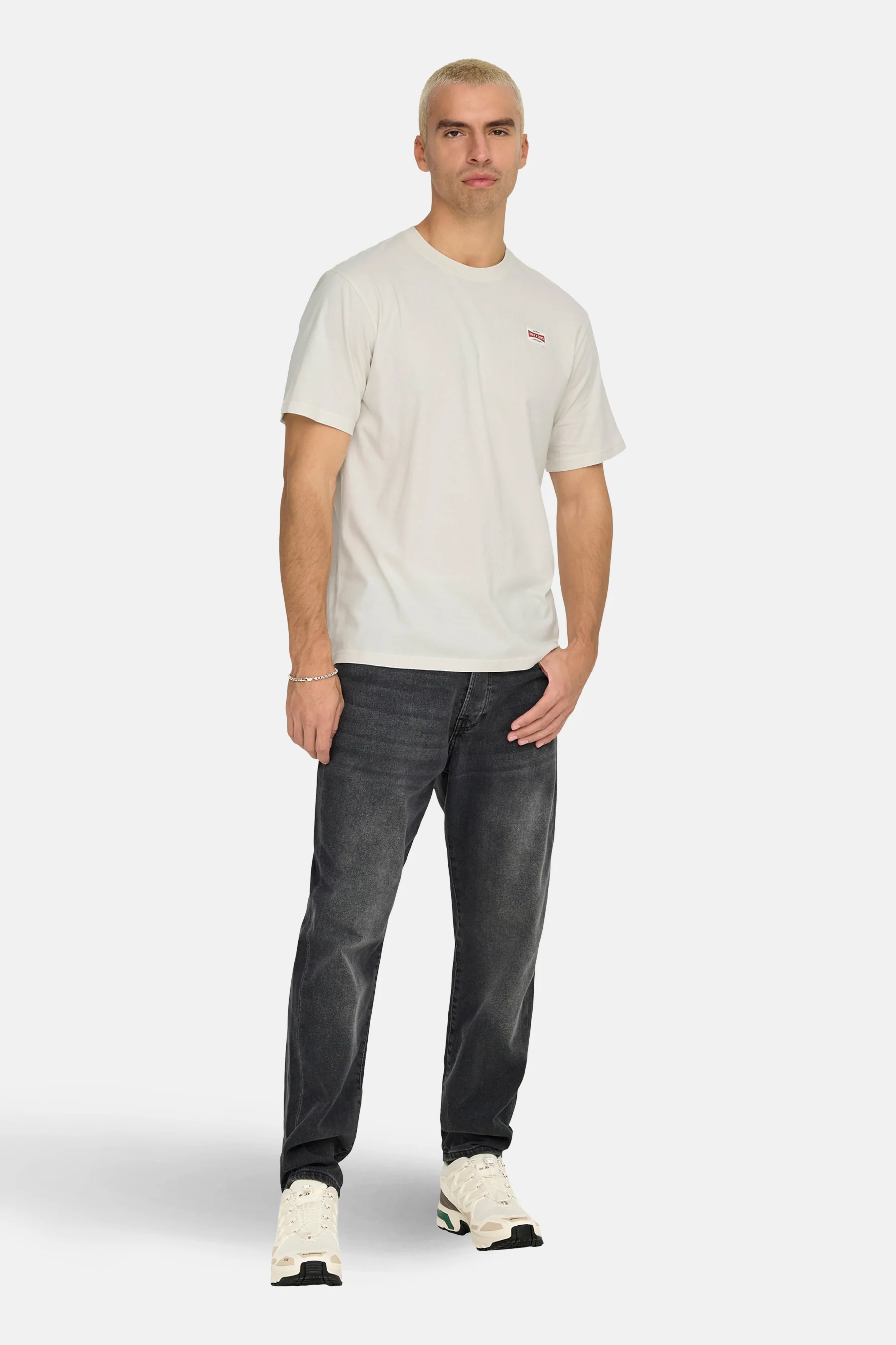 T-shirt met korte mouwen - Ecru - Image 8
