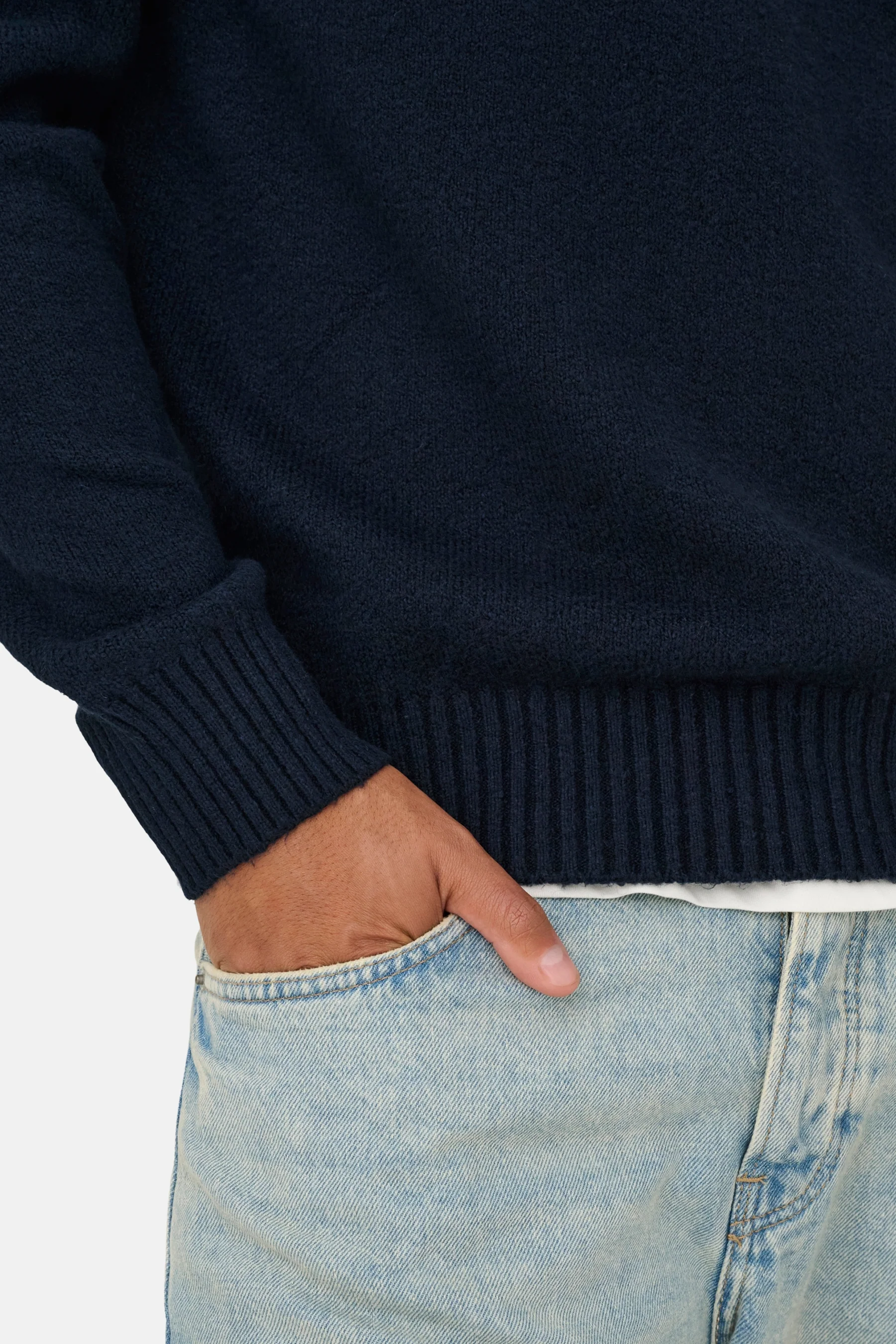 Pull met ronde hals - blauw - Image 6