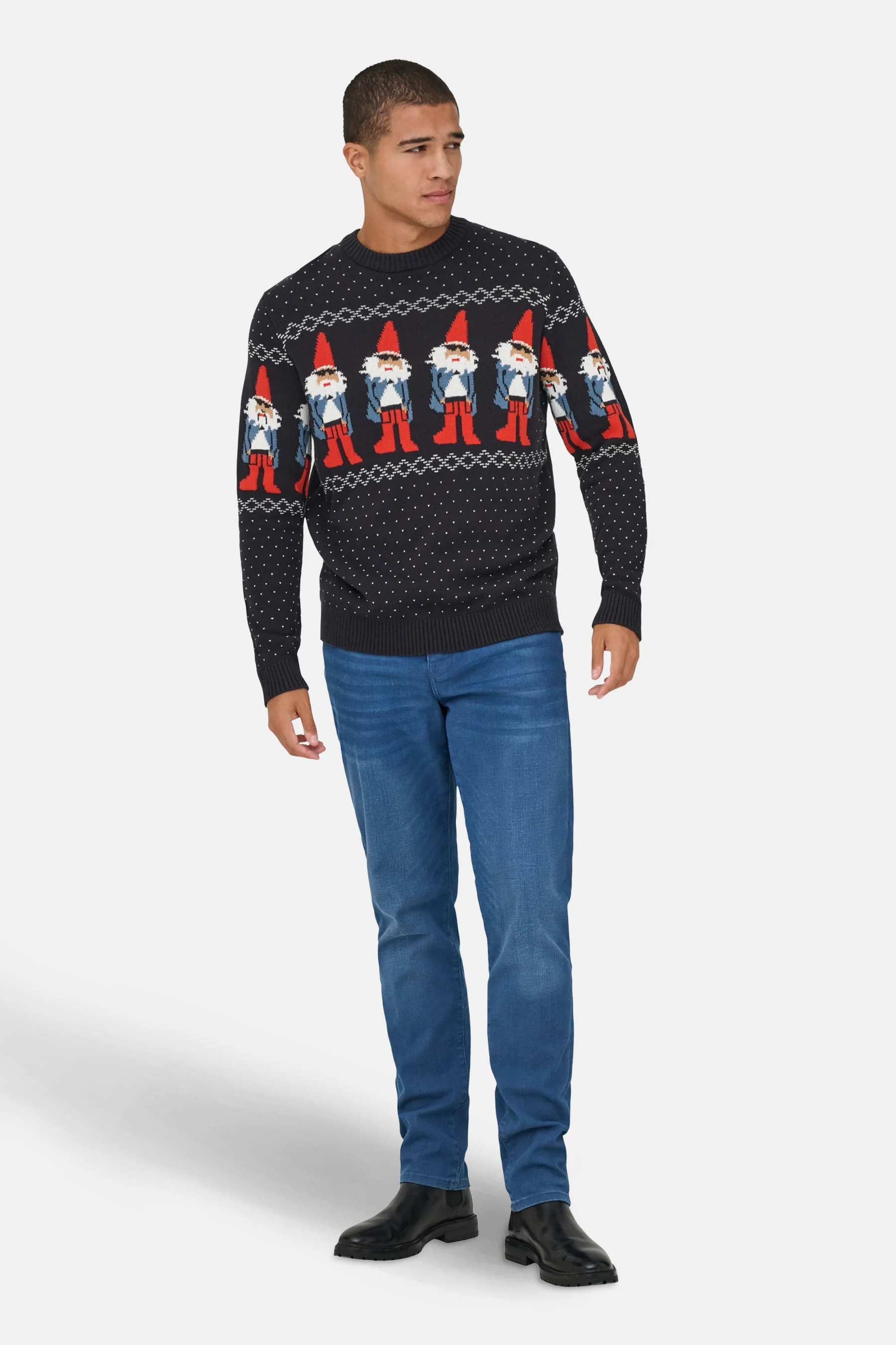 Pull met ronde hals - blauw - Image 2