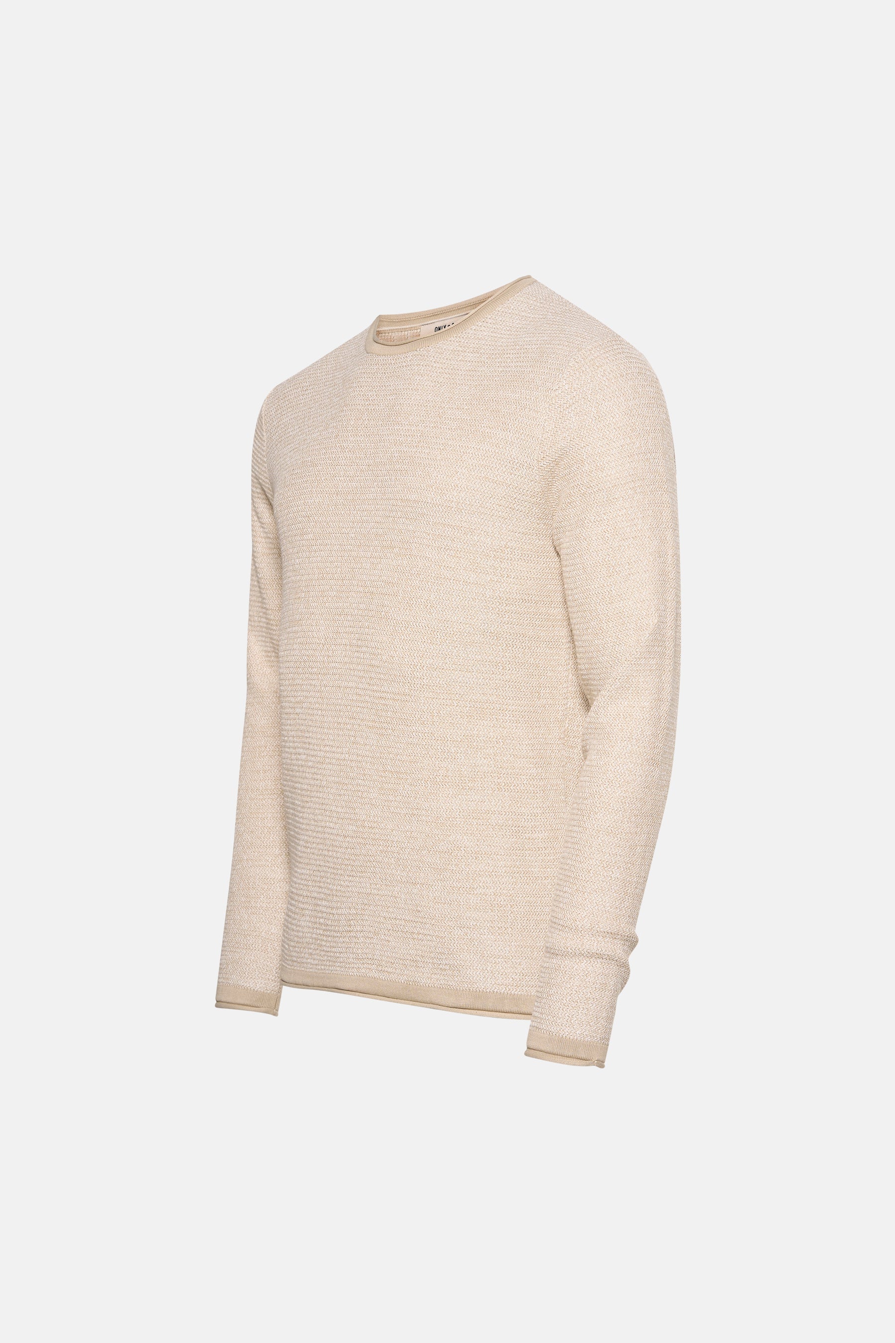 Pull met ronde hals - ecru - Image 2