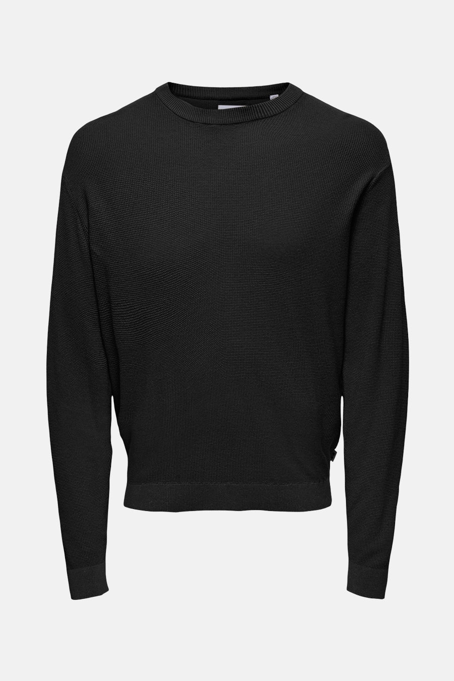 Pull met ronde hals - zwart - Image 6