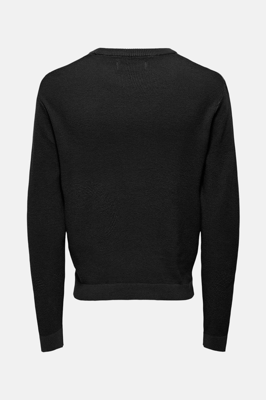 Pull met ronde hals - zwart - Image 7
