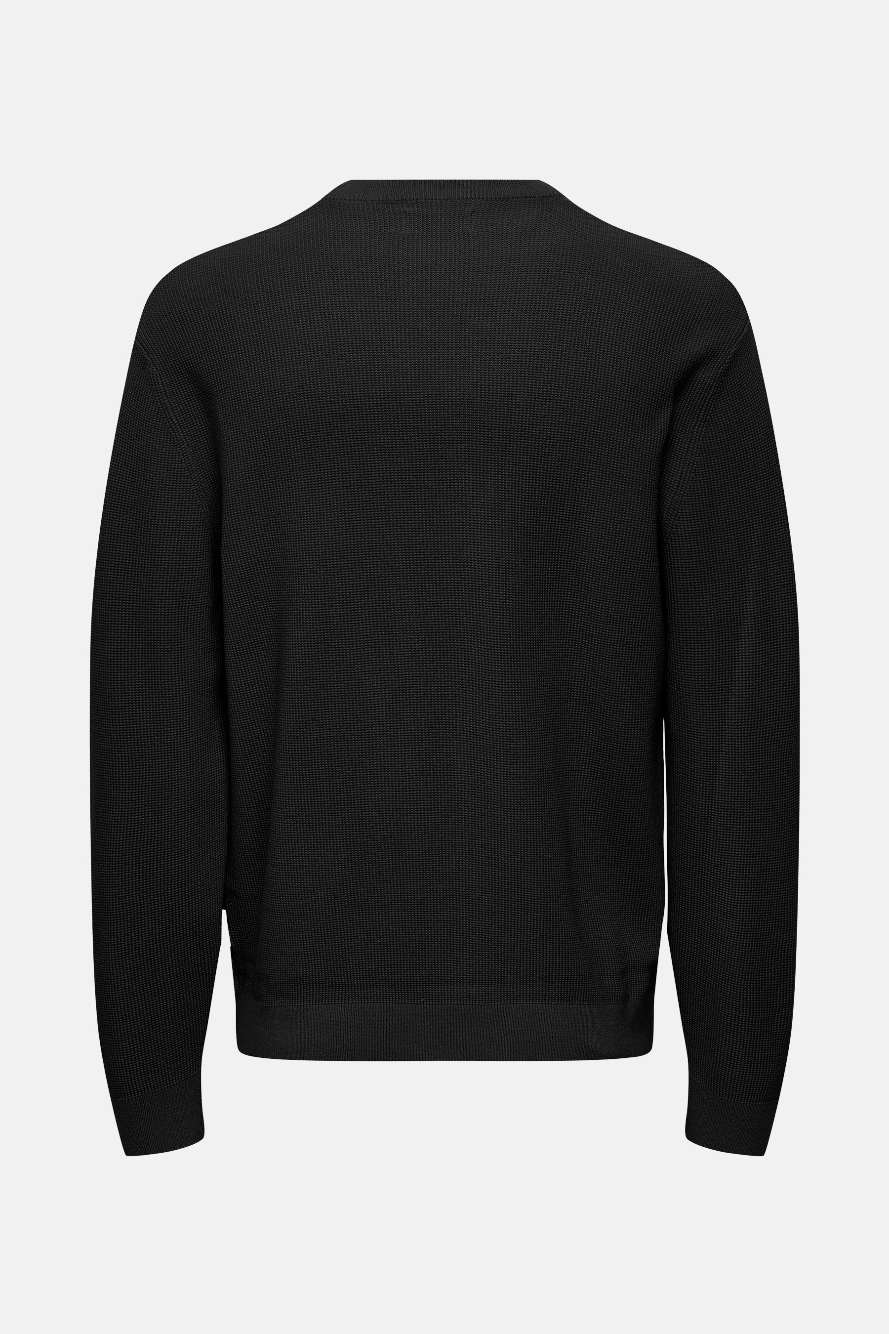 Pull met ronde hals - zwart - Image 9