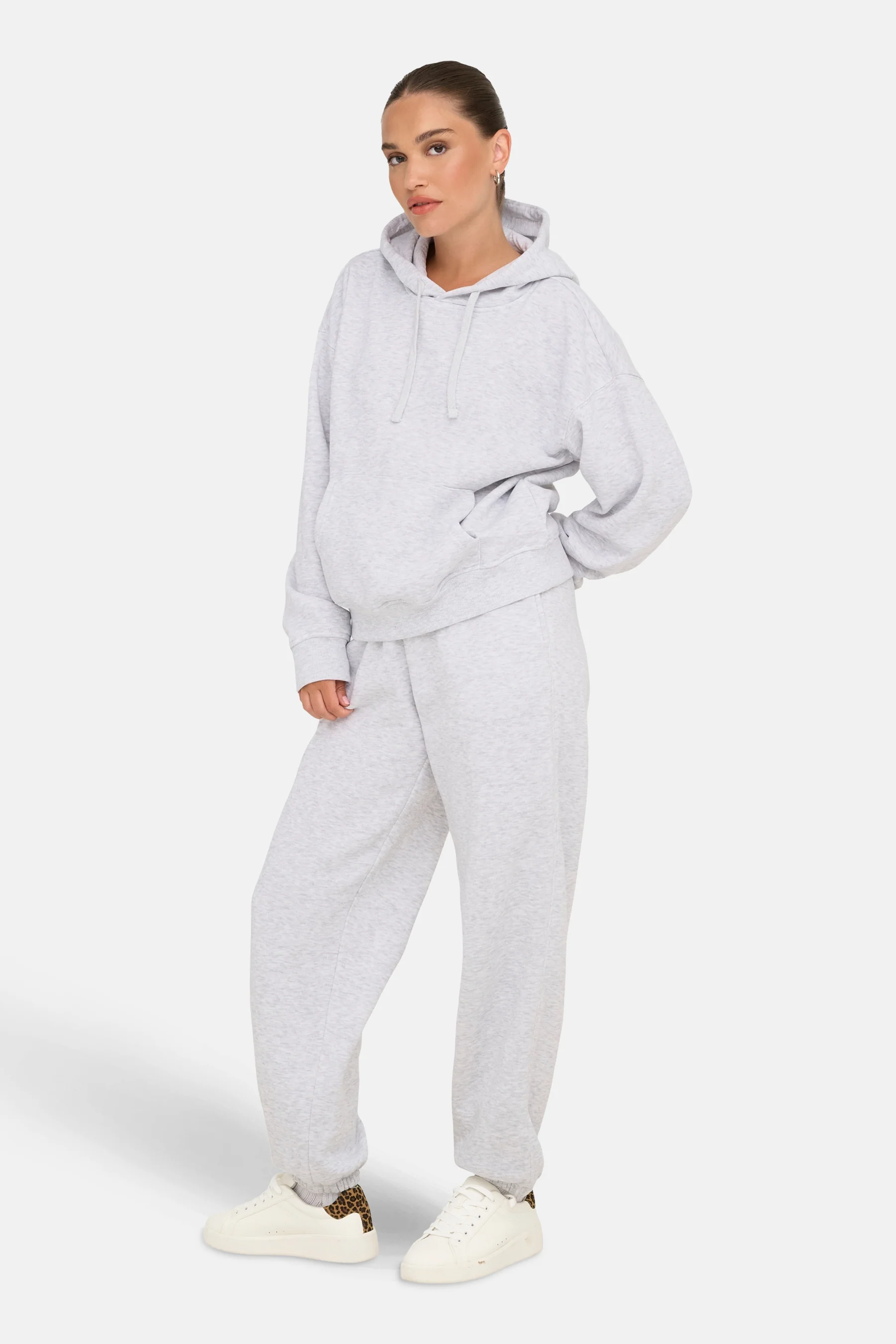 Sweater met kap - grijs - Image 2