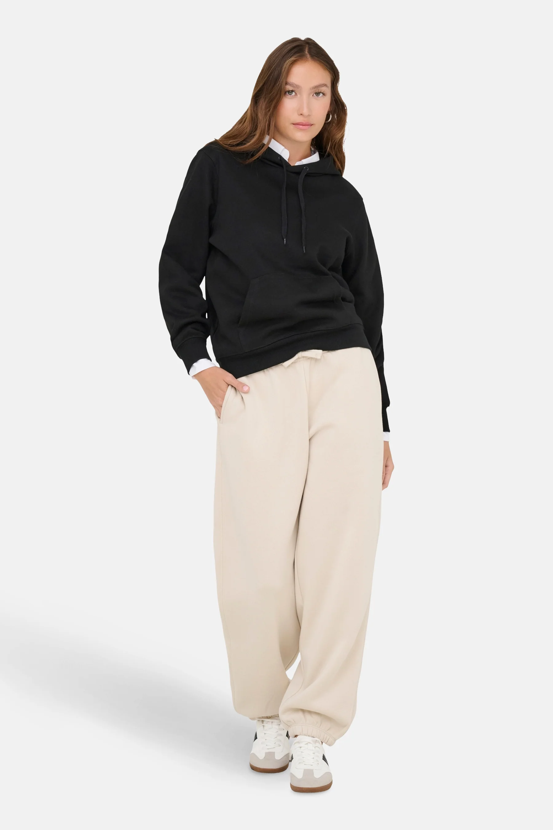 Sweater met kap - zwart - Image 2