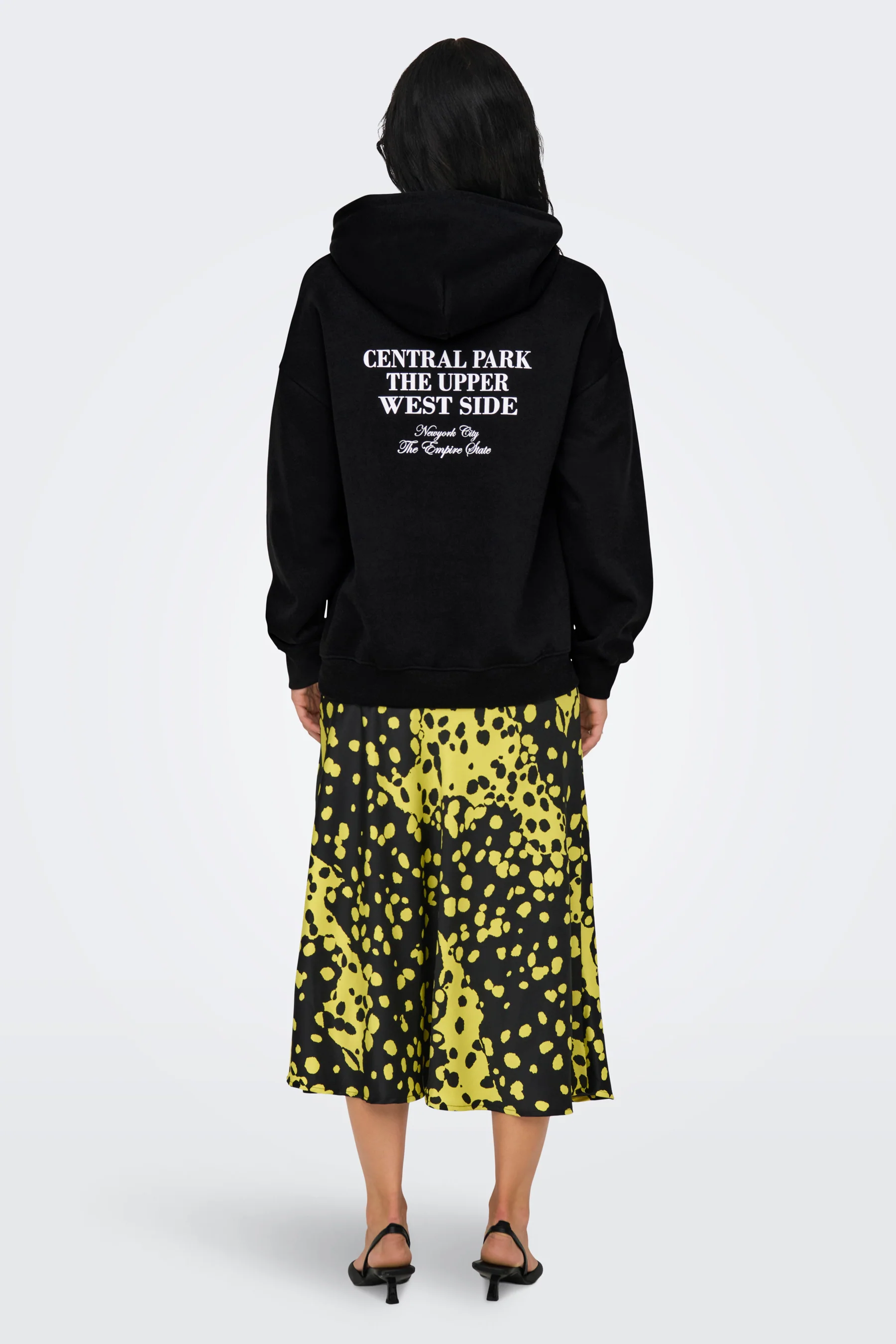 Sweater met kap - zwart - Image 3