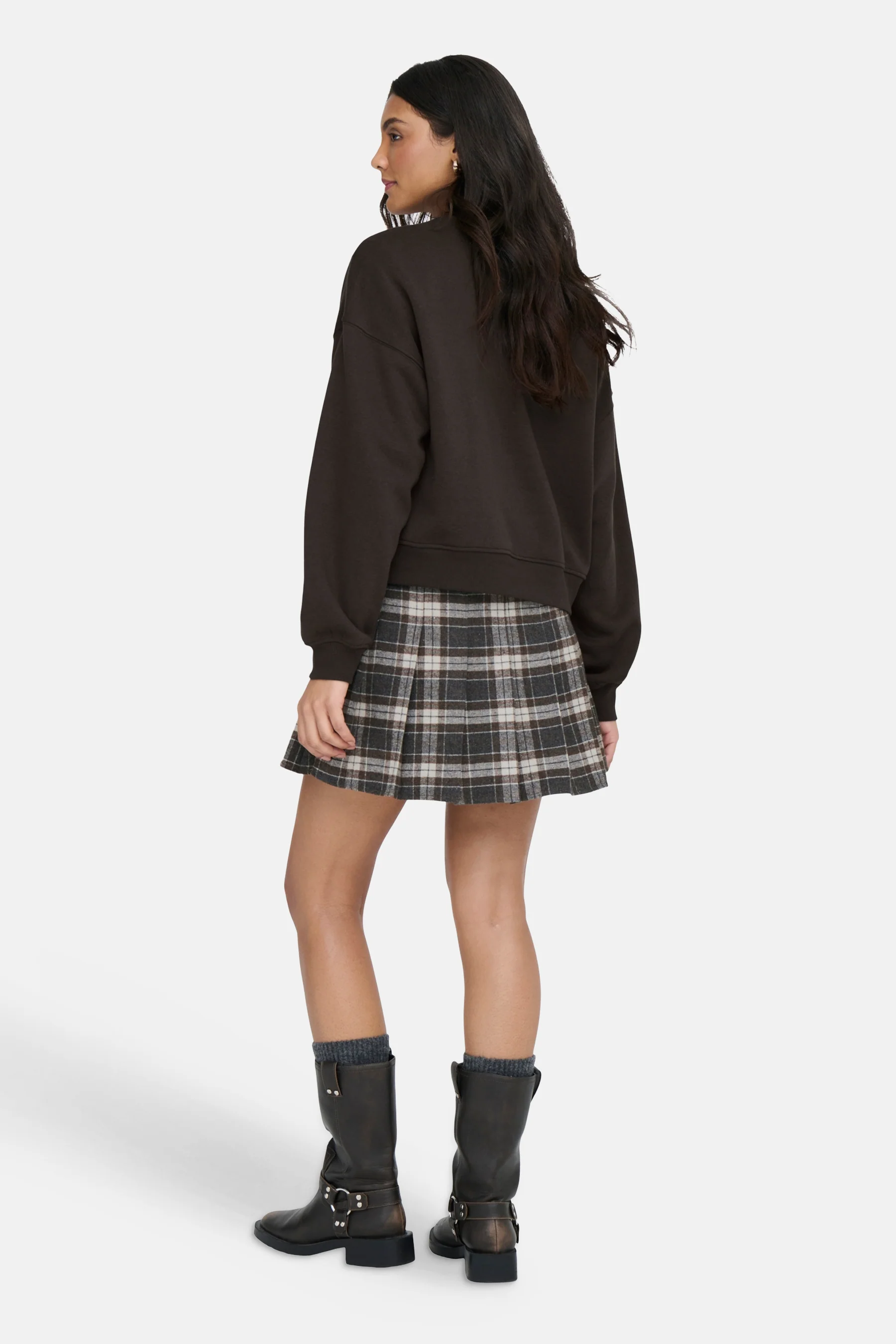 Sweater O hals - bruin - Image 4