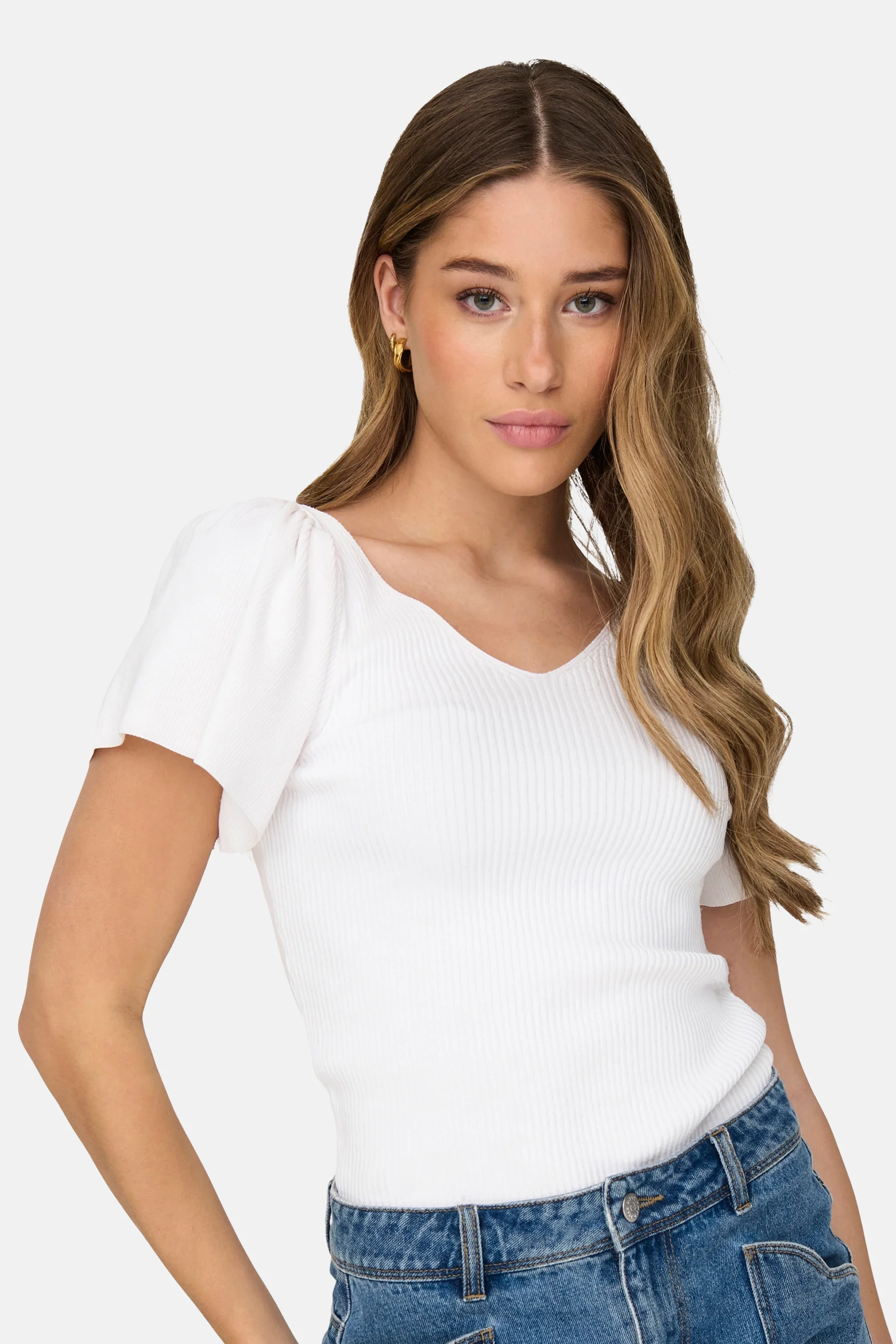 T-shirt met korte mouwen - Wit - Image 5