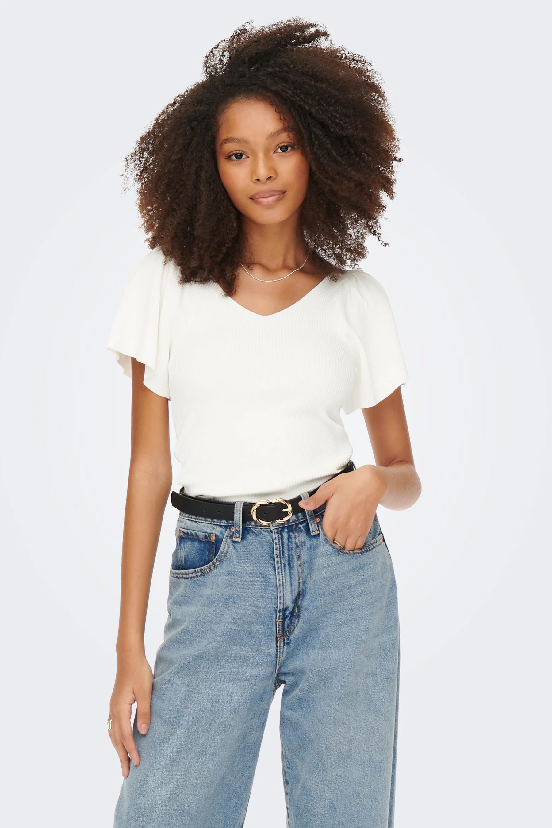 T-shirt met korte mouwen - Wit - Image 9