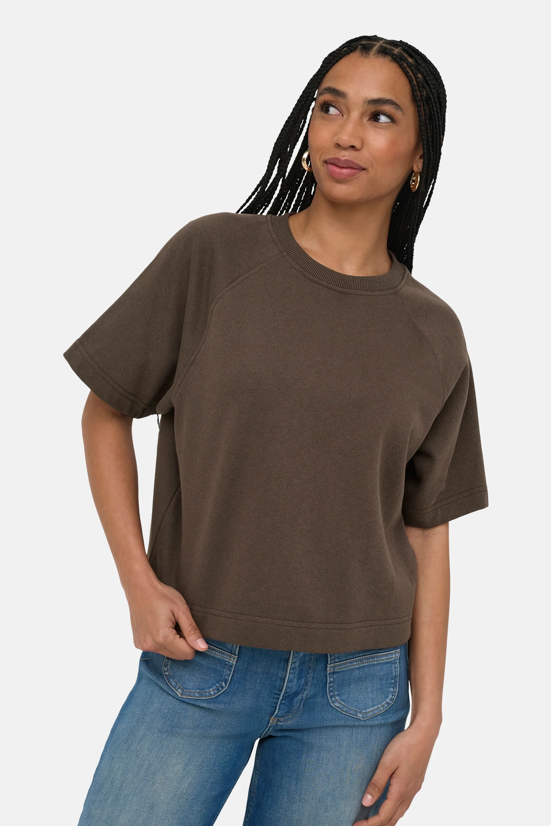 T-shirt met korte mouwen - bruin - Image 5