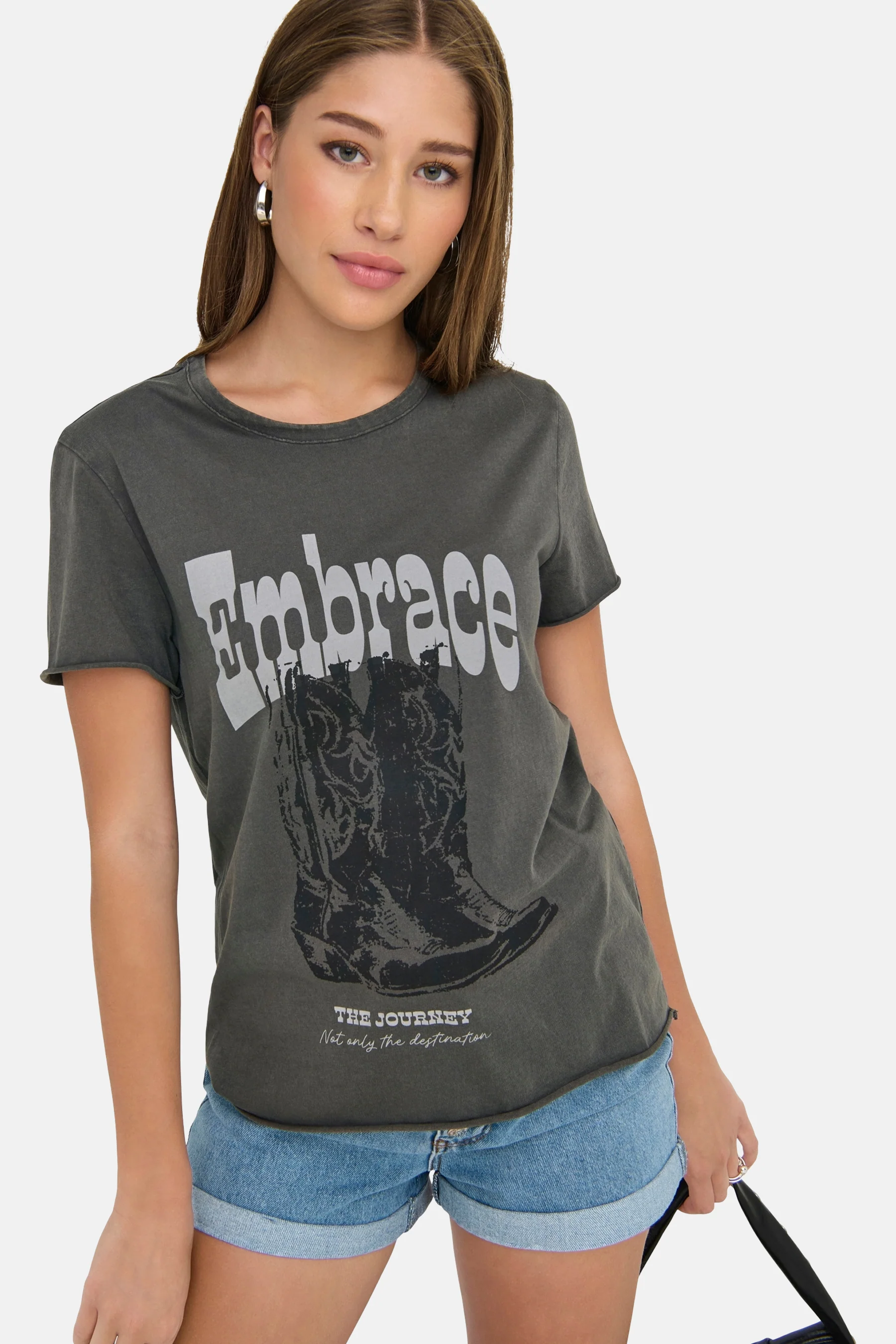 T-shirt met korte mouwen - grijs - Image 4