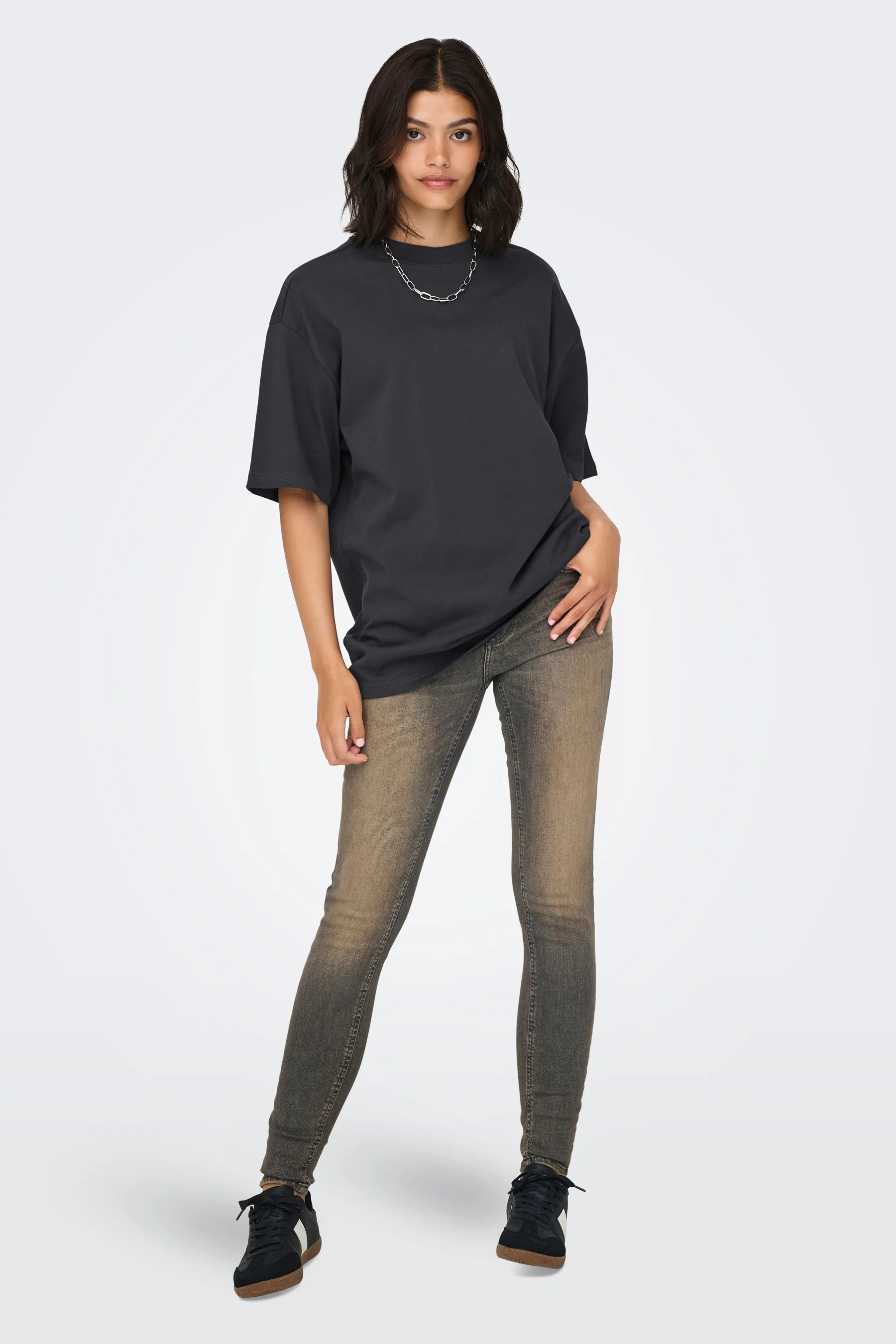 T-shirt met korte mouwen - grijs - Image 2