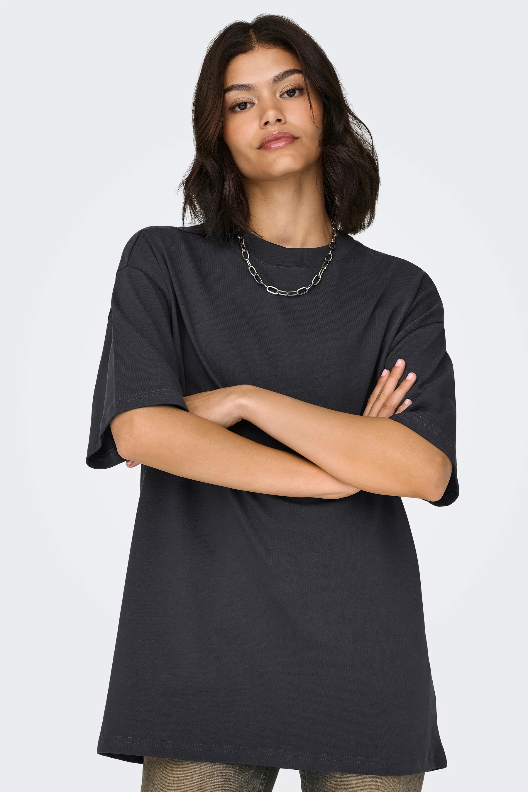 T-shirt met korte mouwen - grijs - Image 4