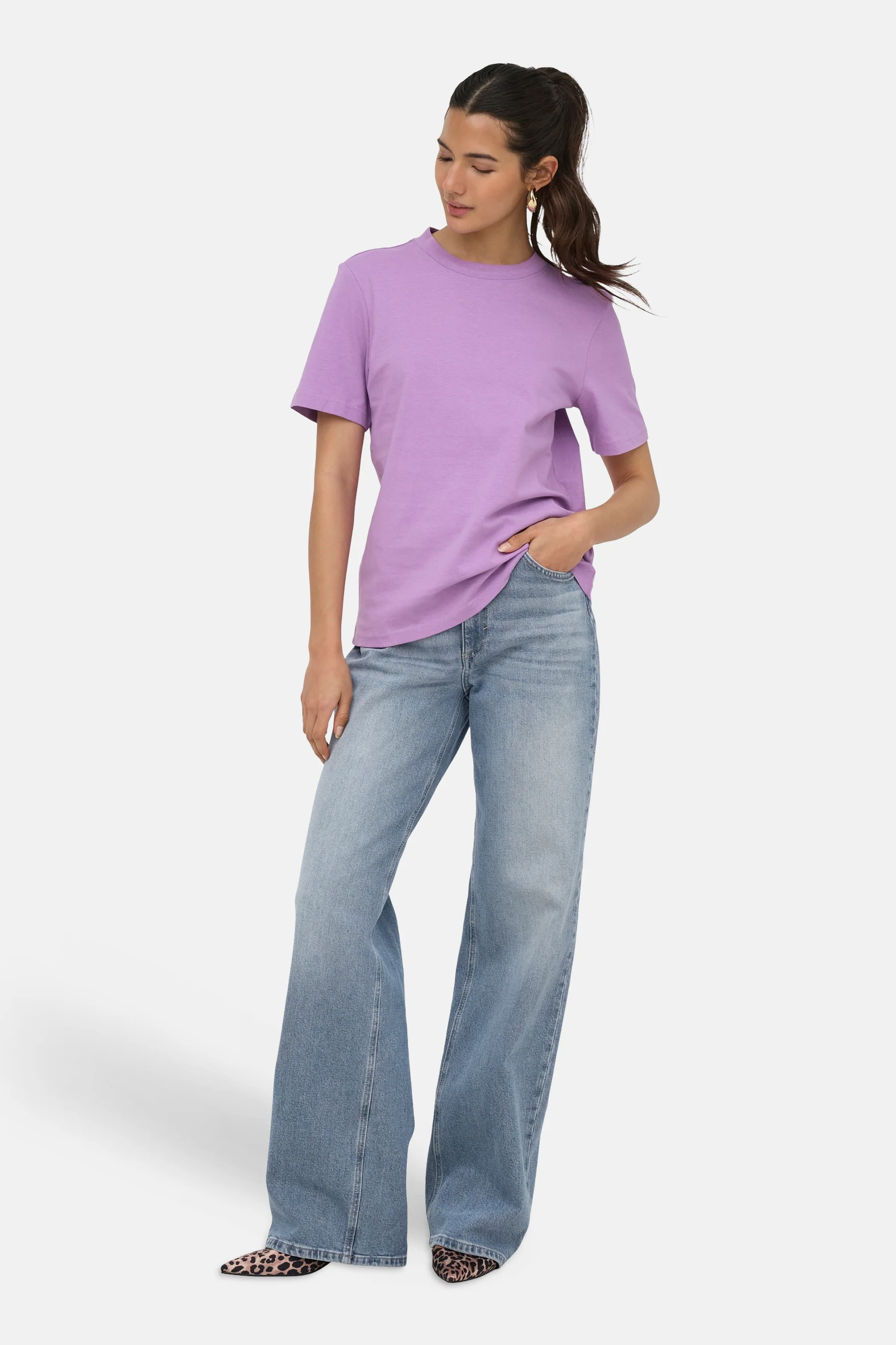 T-shirt - paars - Image 2
