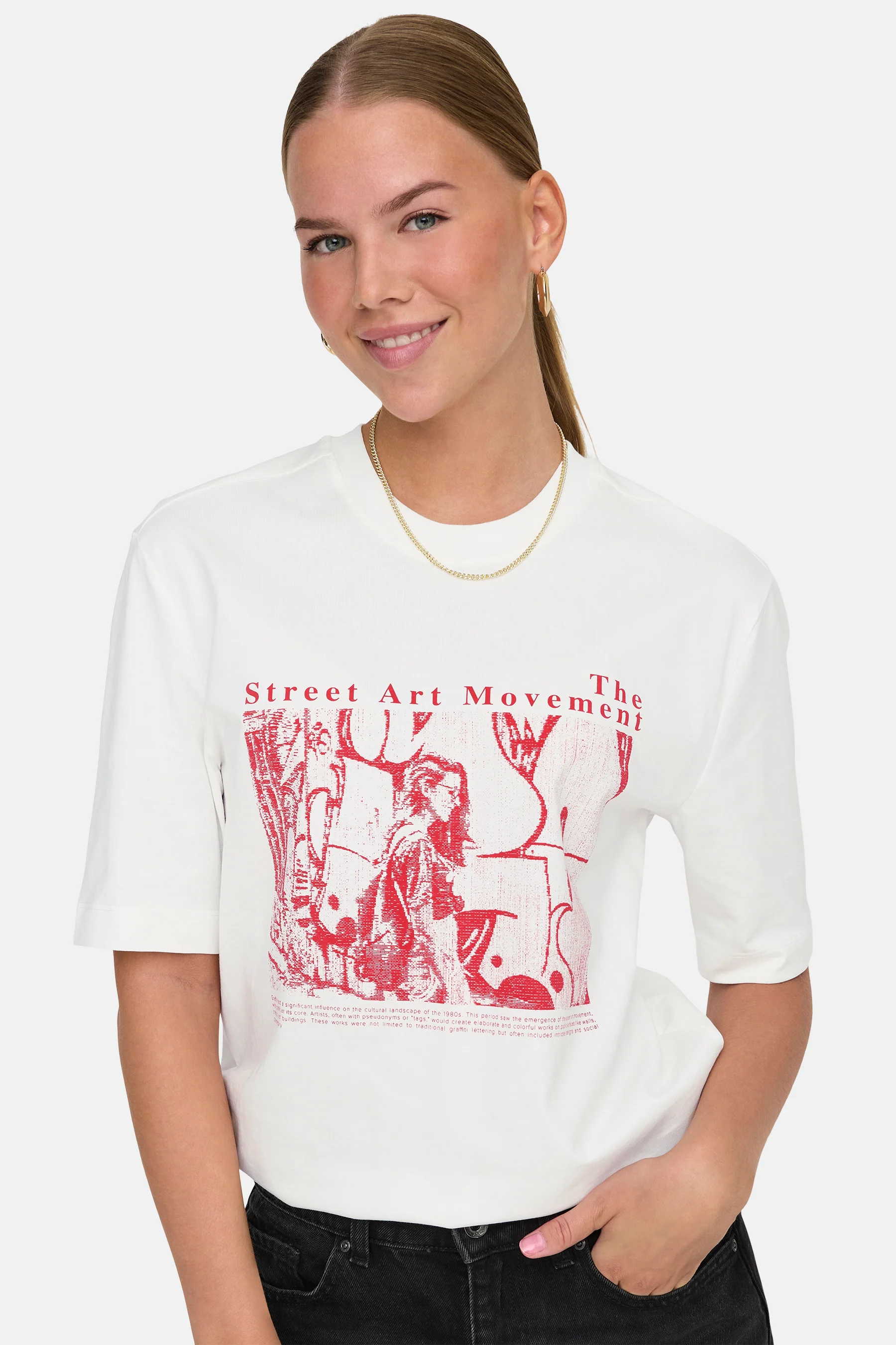 T-shirt met korte mouwen - wit - Image 5