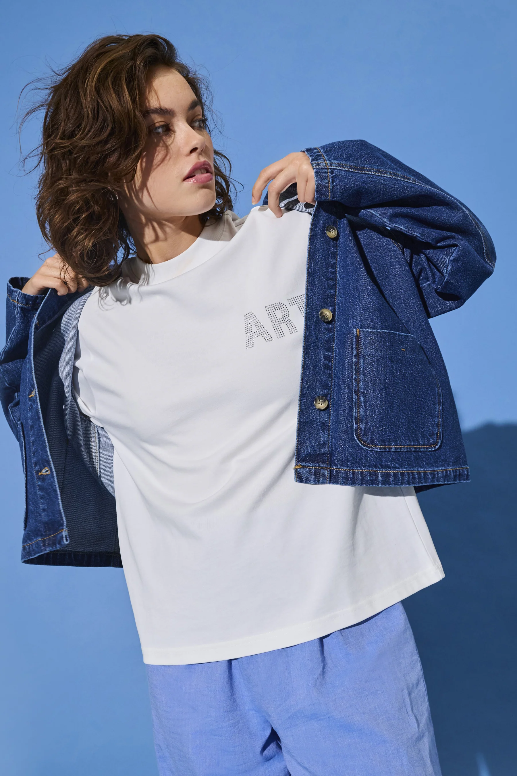 T-shirt met korte mouwen - wit